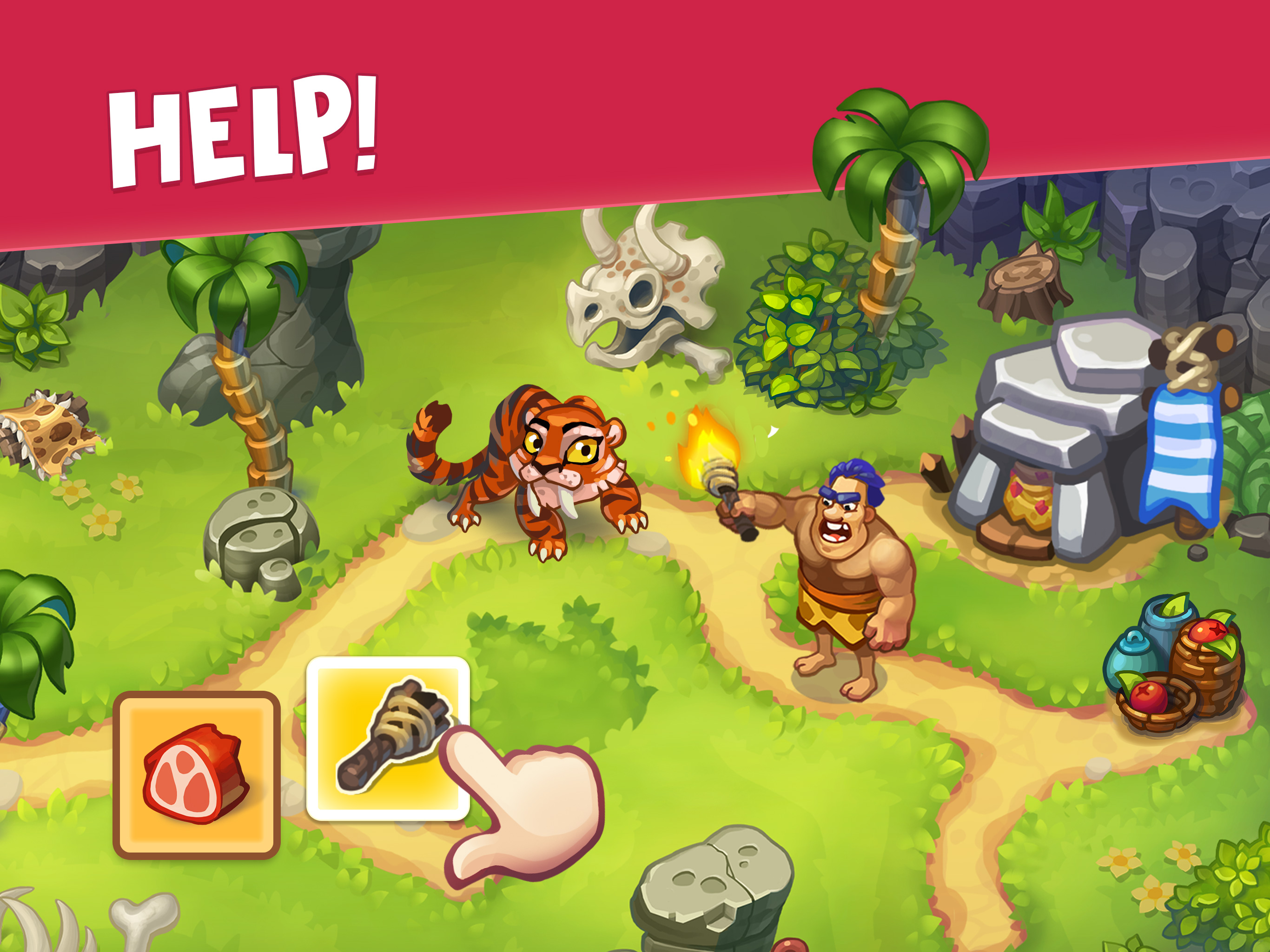 اسکرین شات 1 بازی Tribe Dash - Time management