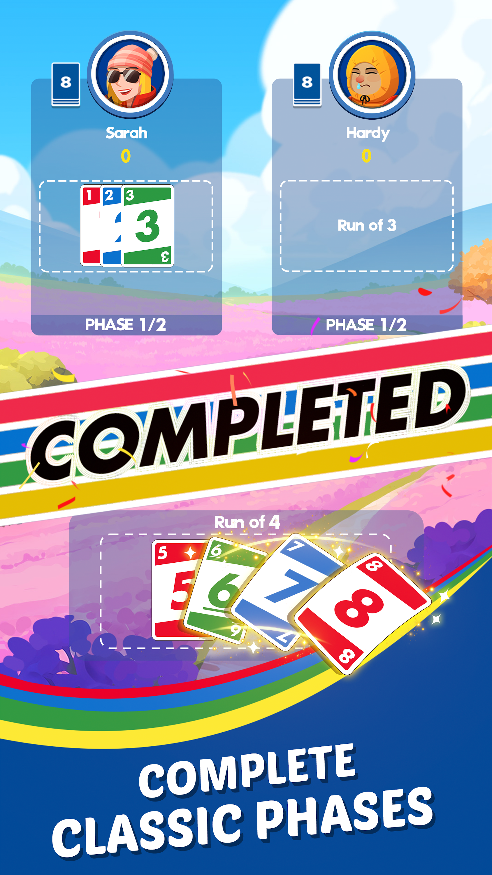 اسکرین شات 1 بازی Phase 10: Casual Card Game