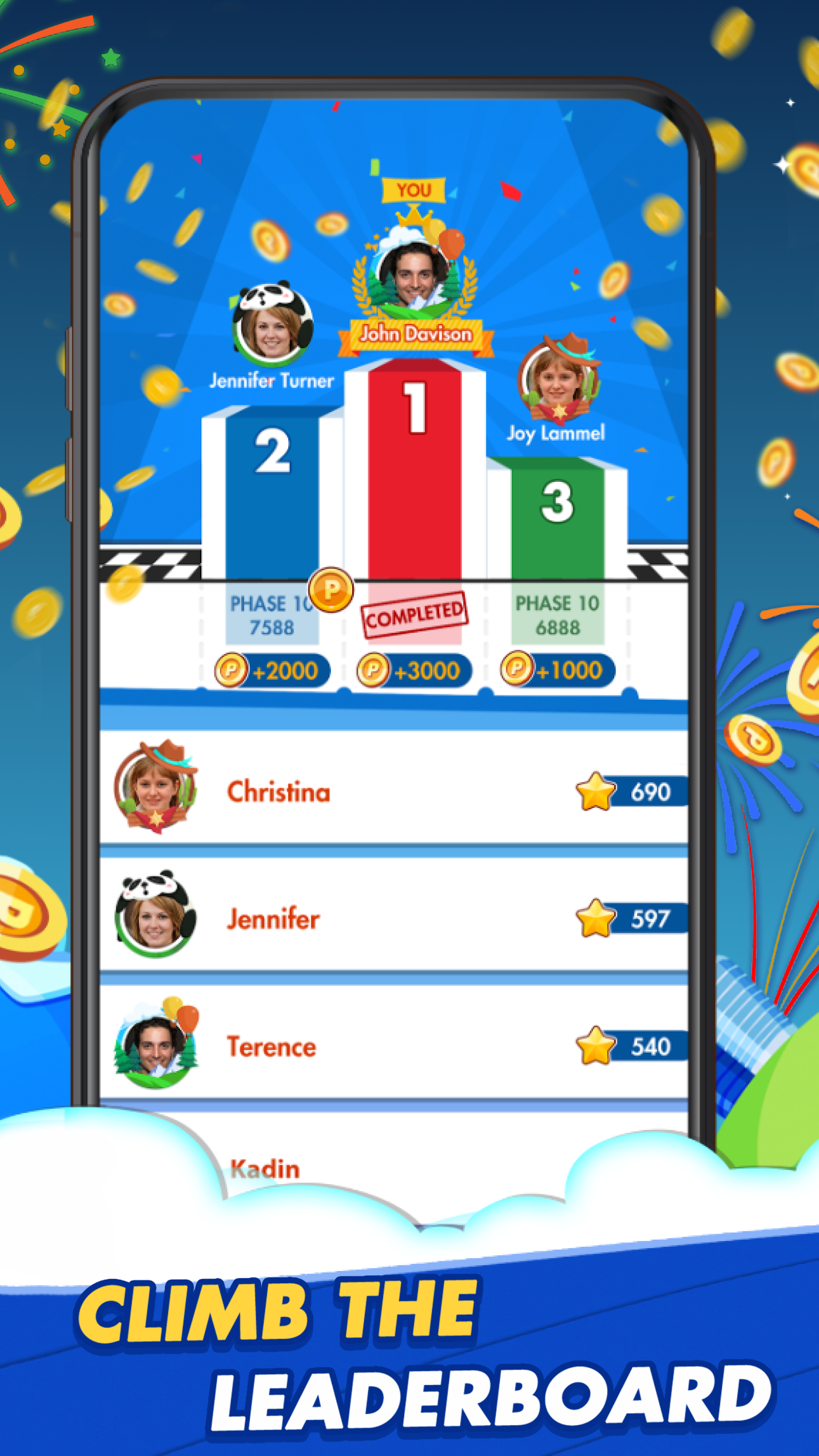 اسکرین شات 6 بازی Phase 10: World Tour