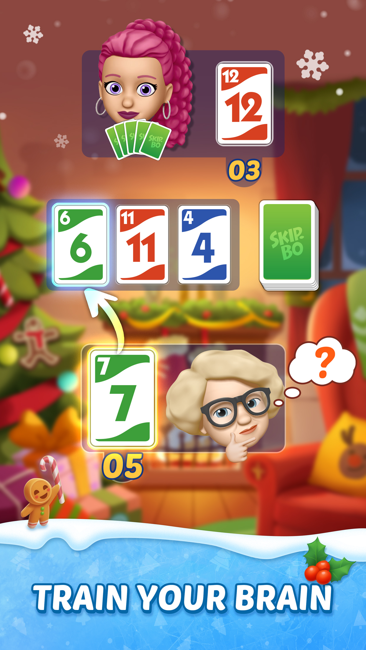 اسکرین شات 2 بازی Skip-Bo™: Solitaire Card Game