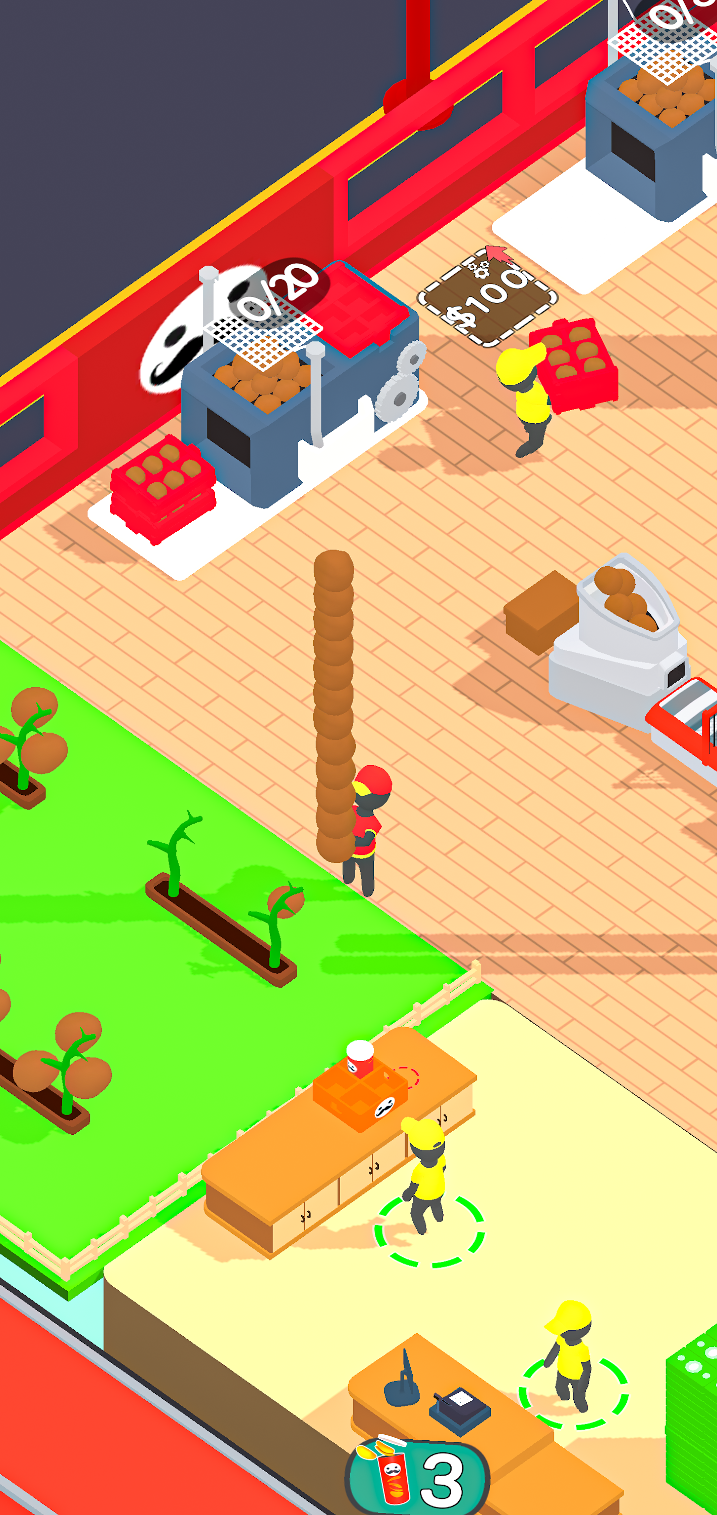 اسکرین شات 1 بازی Chips Factory - Tycoon Game