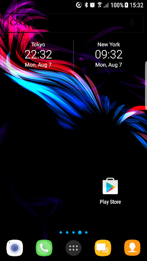 اسکرین شات 1 برنامه AMOLED LiveWallpaper FREE