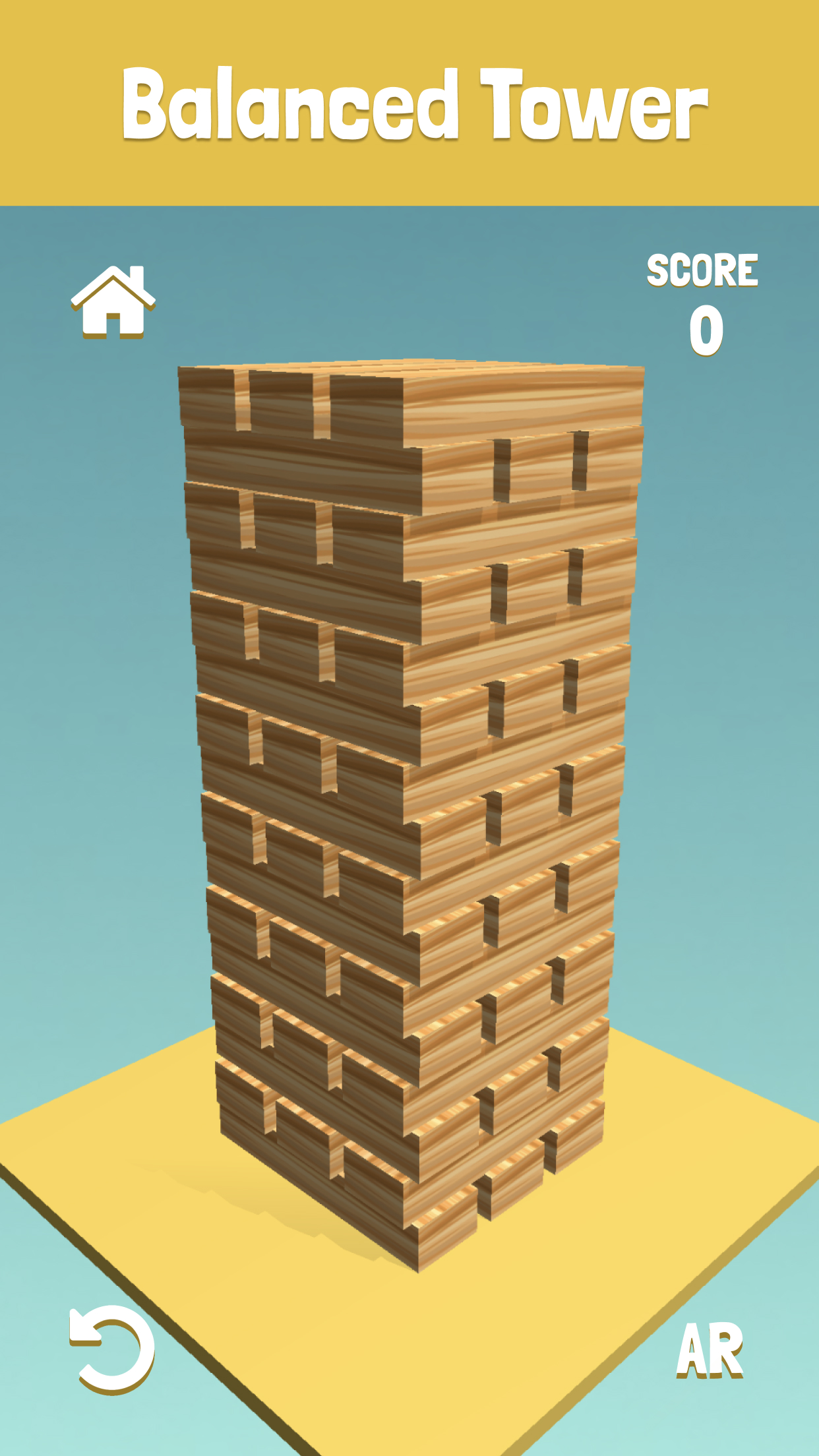اسکرین شات 1 بازی Balanced Tower AR