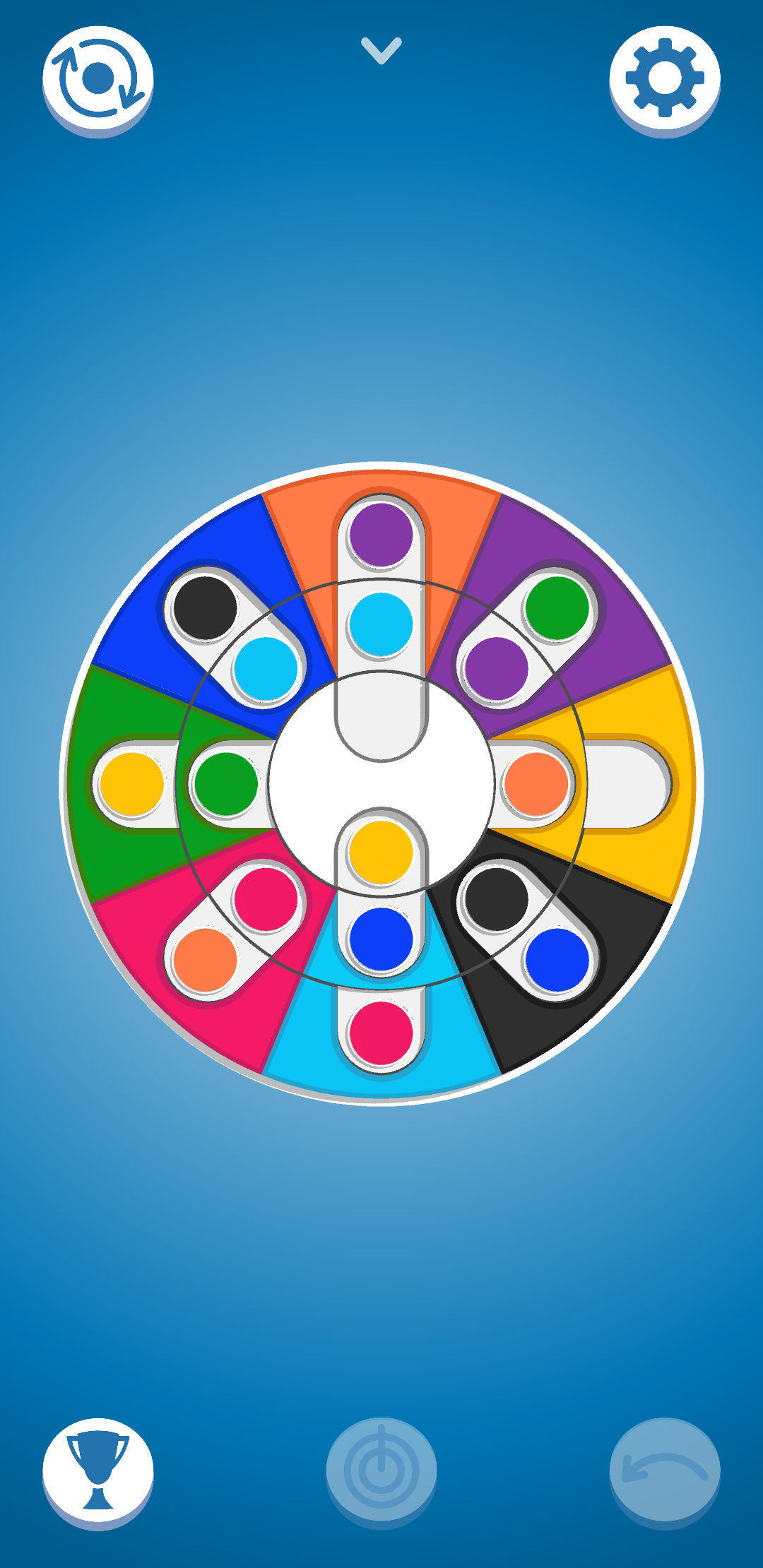 اسکرین شات 1 بازی TROUBLE - Color Spinner Puzzle
