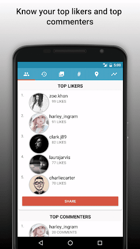 اسکرین شات 5 برنامه Follower Analyzer for Instagram