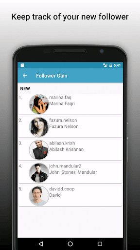 اسکرین شات 3 برنامه Follower Analyzer for Instagram