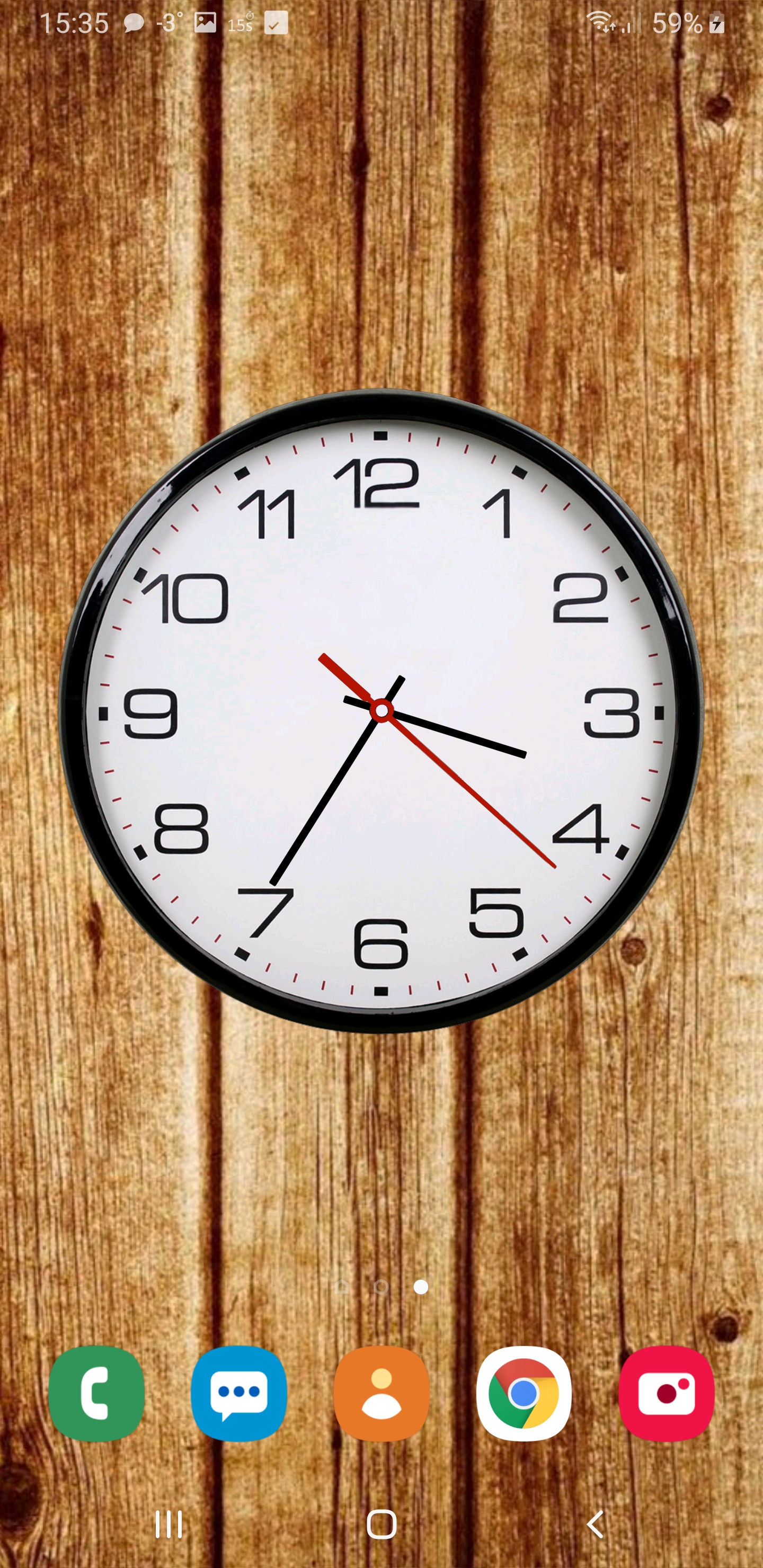 اسکرین شات 1 برنامه Battery Saving Analog Clocks