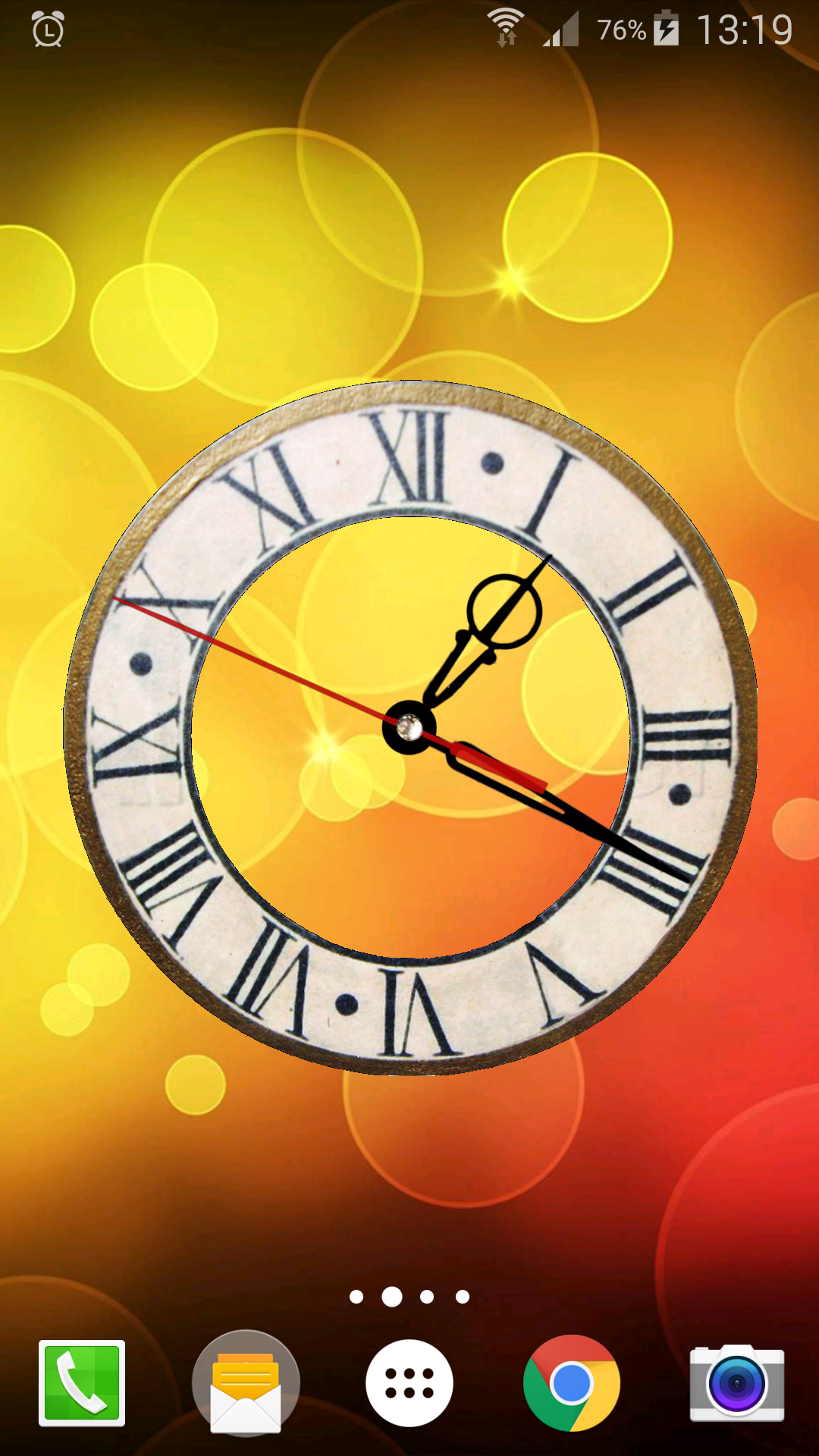 اسکرین شات 4 برنامه Battery Saving Analog Clocks
