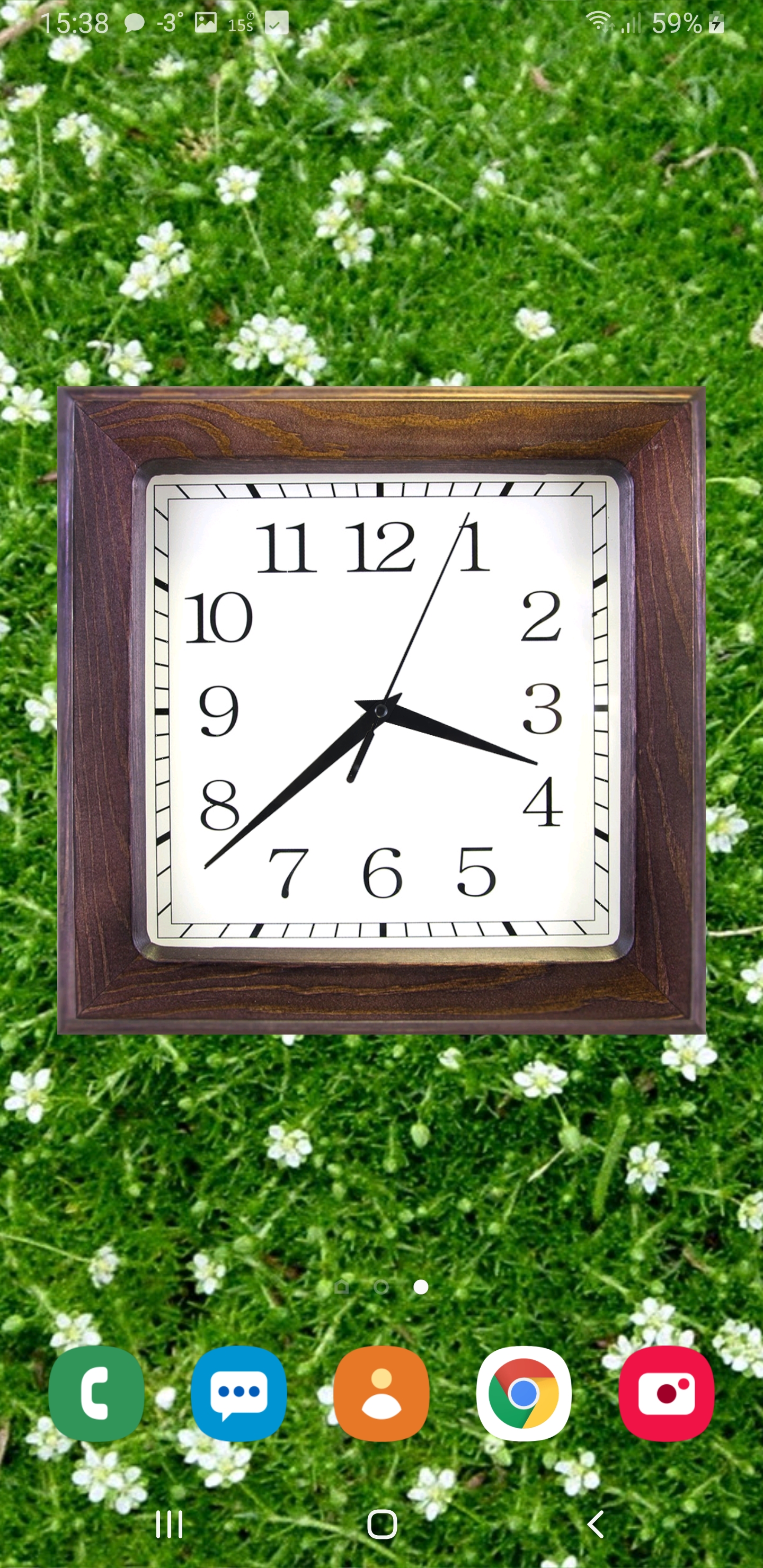 اسکرین شات 3 برنامه Battery Saving Analog Clocks