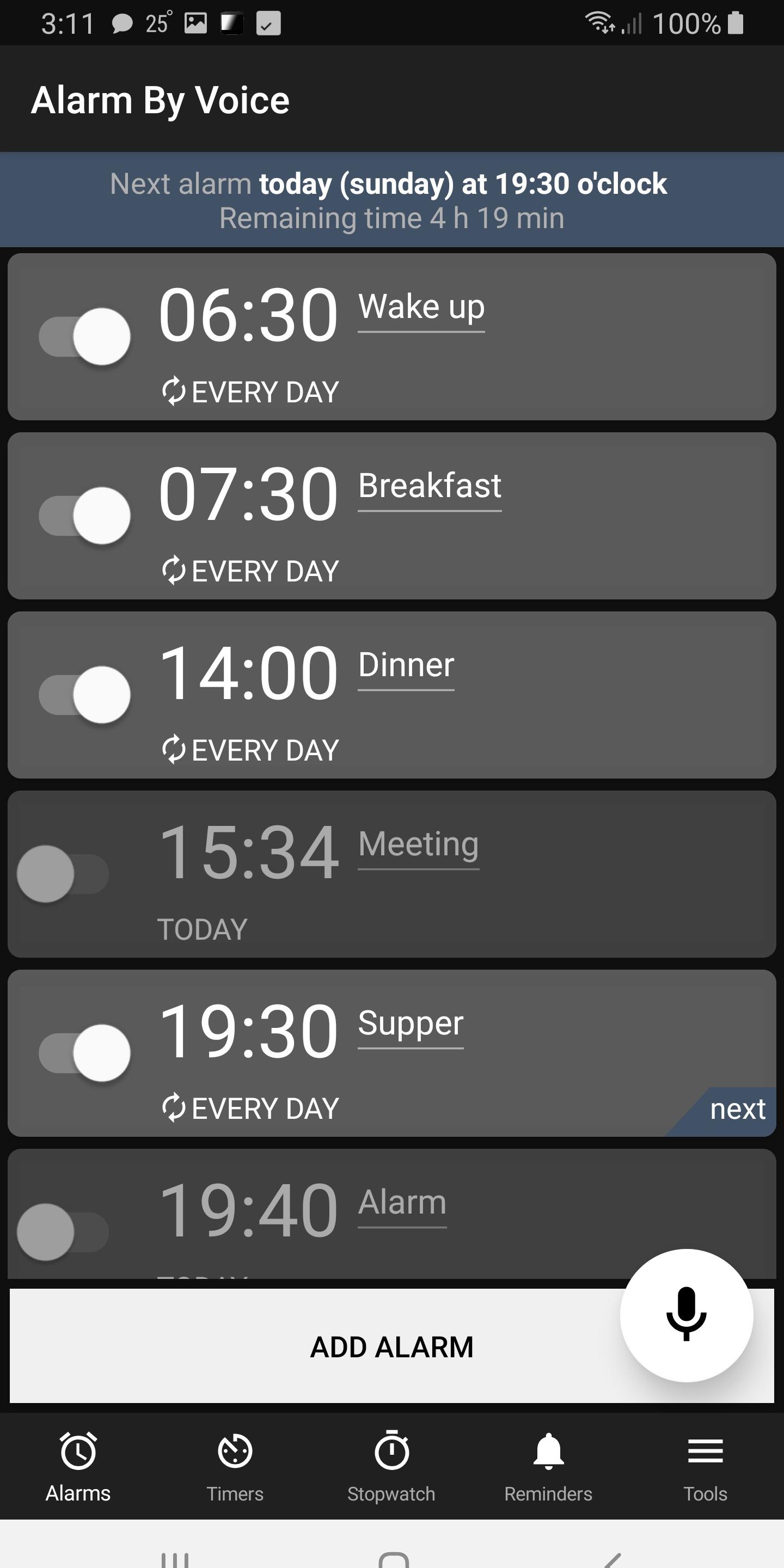 اسکرین شات 2 برنامه Awoka - smart alarm, timer