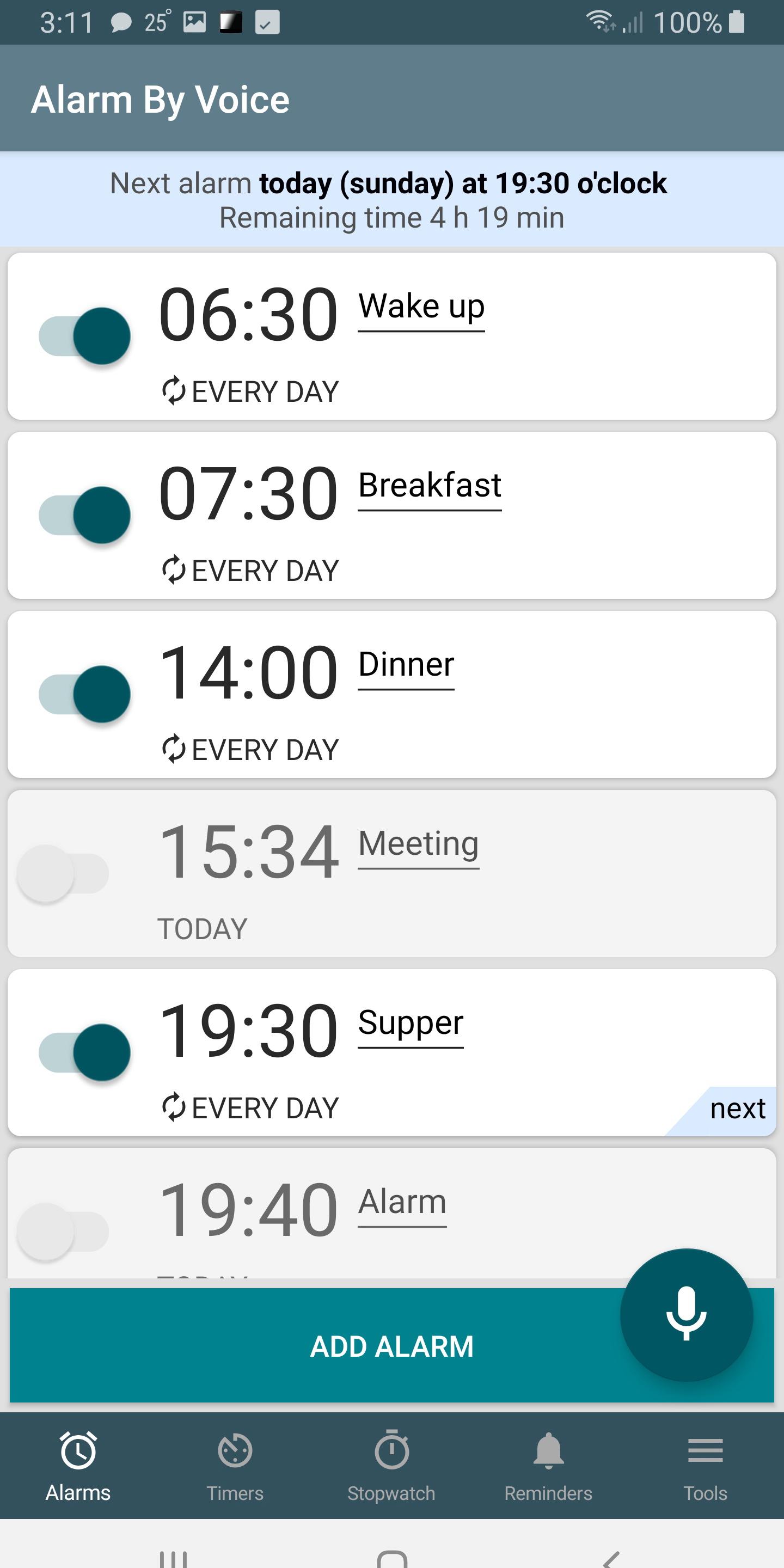 اسکرین شات 1 برنامه Awoka - smart alarm, timer