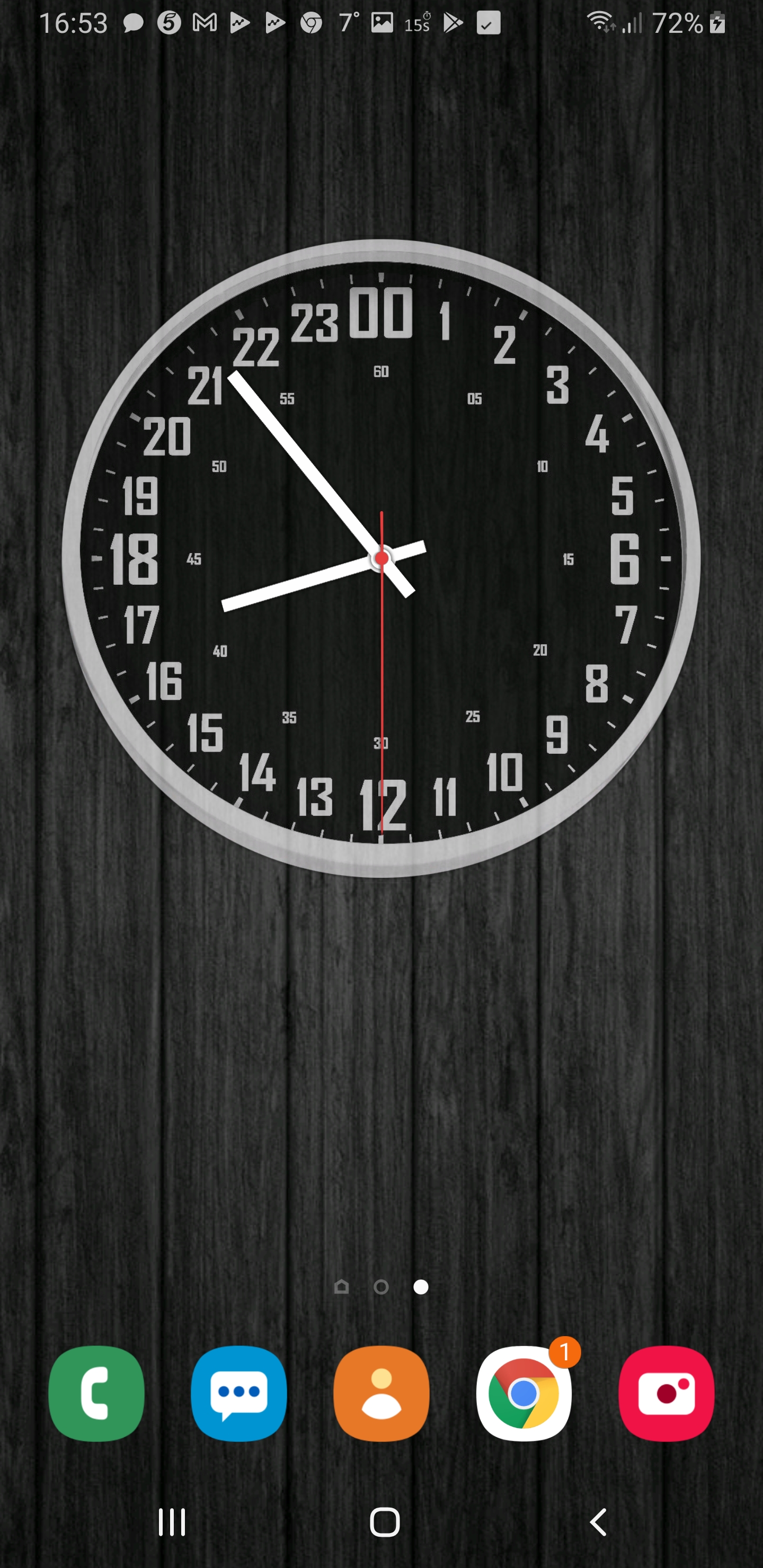 اسکرین شات 3 برنامه 24-Hours Clockfaces Pack