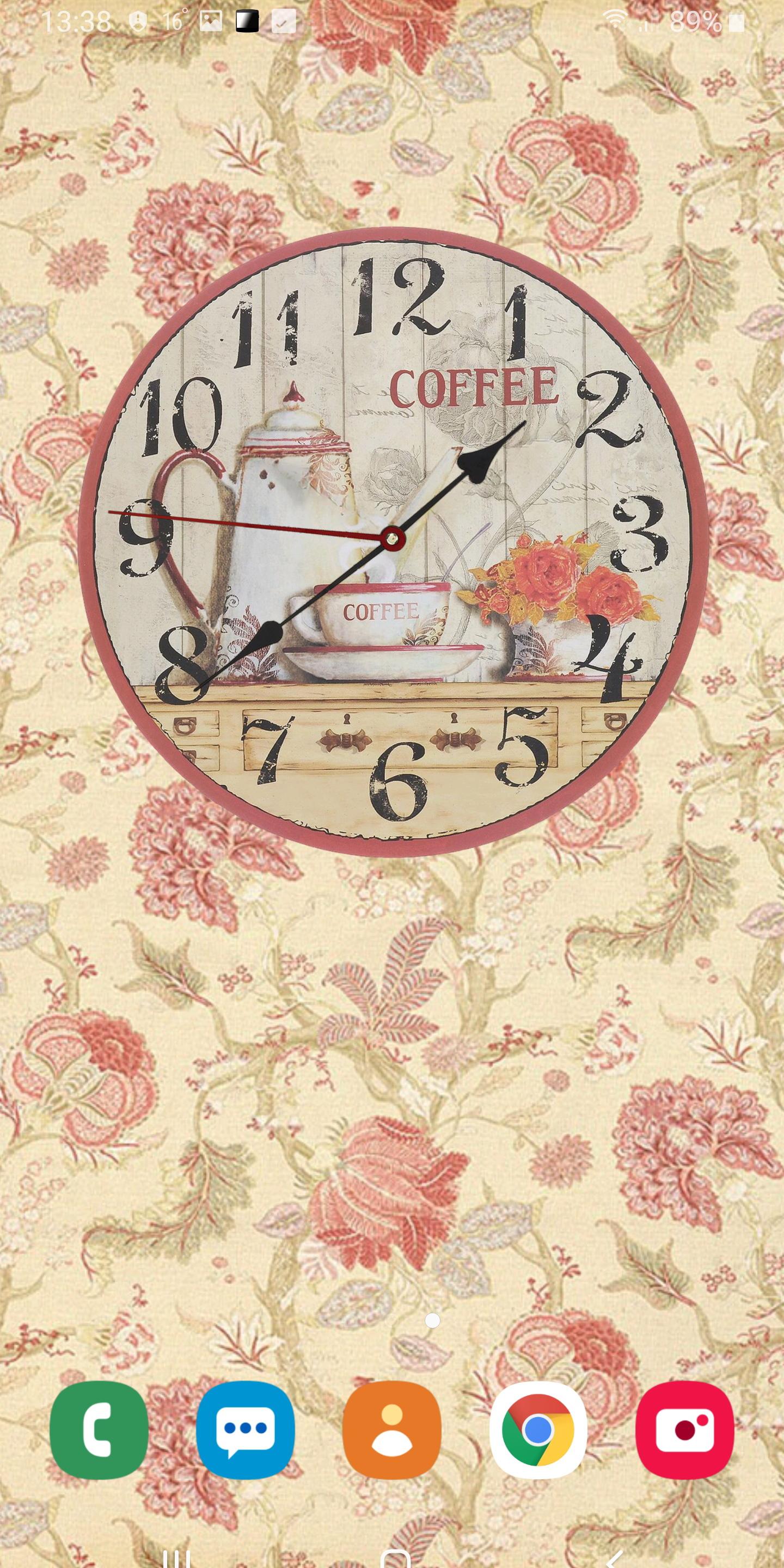 اسکرین شات 6 برنامه Shabby Chic Clocks Wallpaper