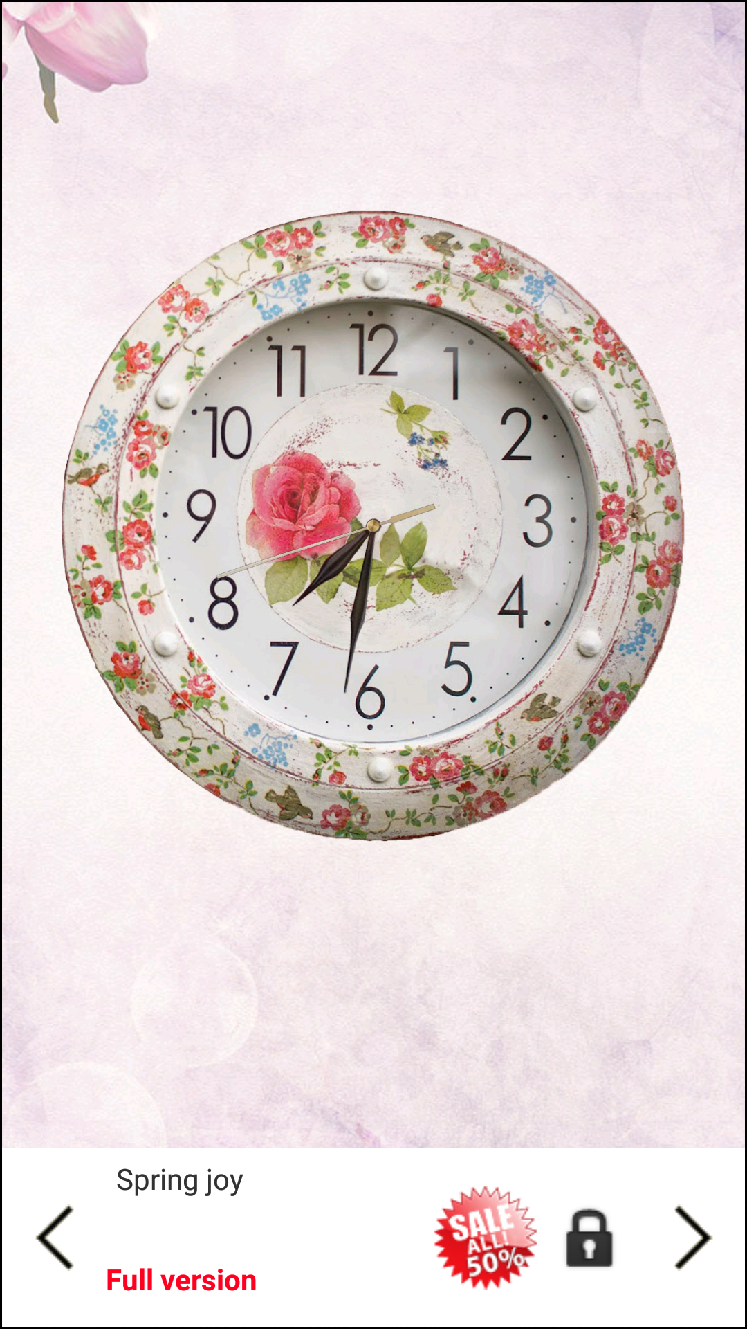 اسکرین شات 4 برنامه Shabby Chic Clocks Wallpaper