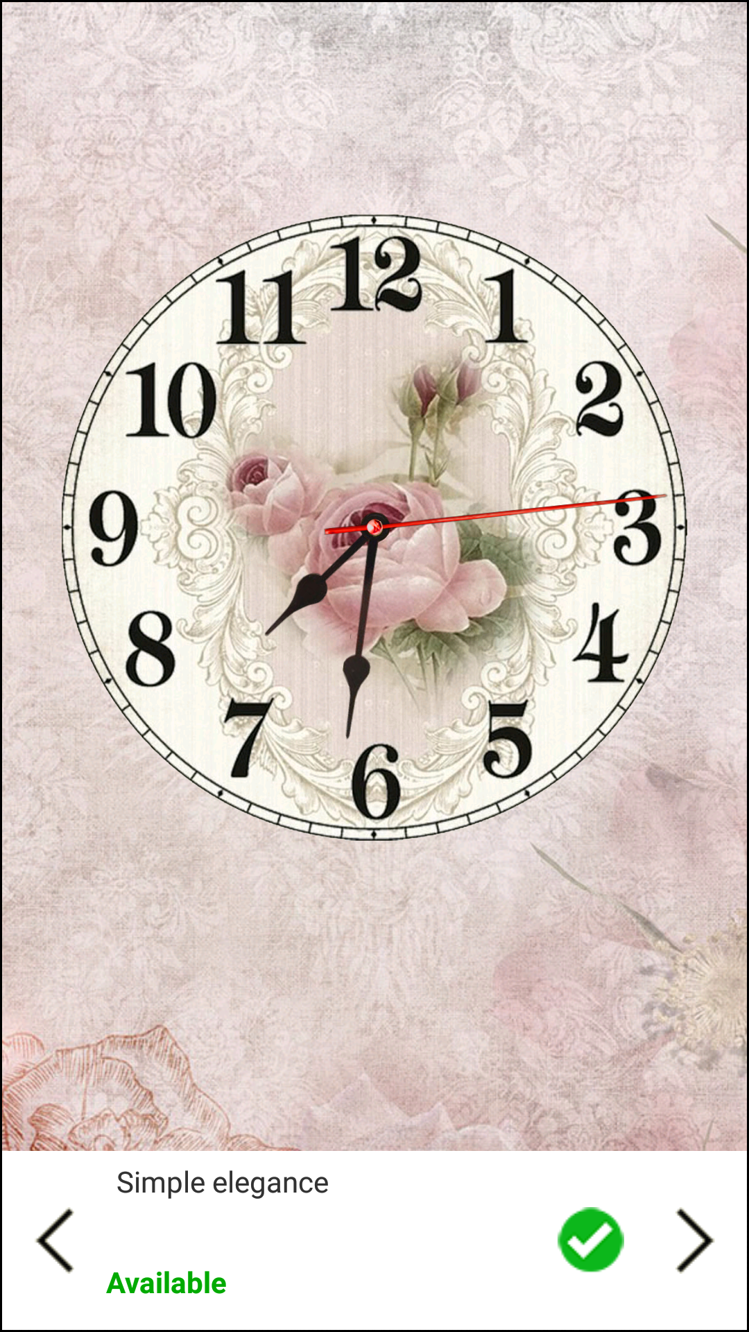اسکرین شات 3 برنامه Shabby Chic Clocks Wallpaper