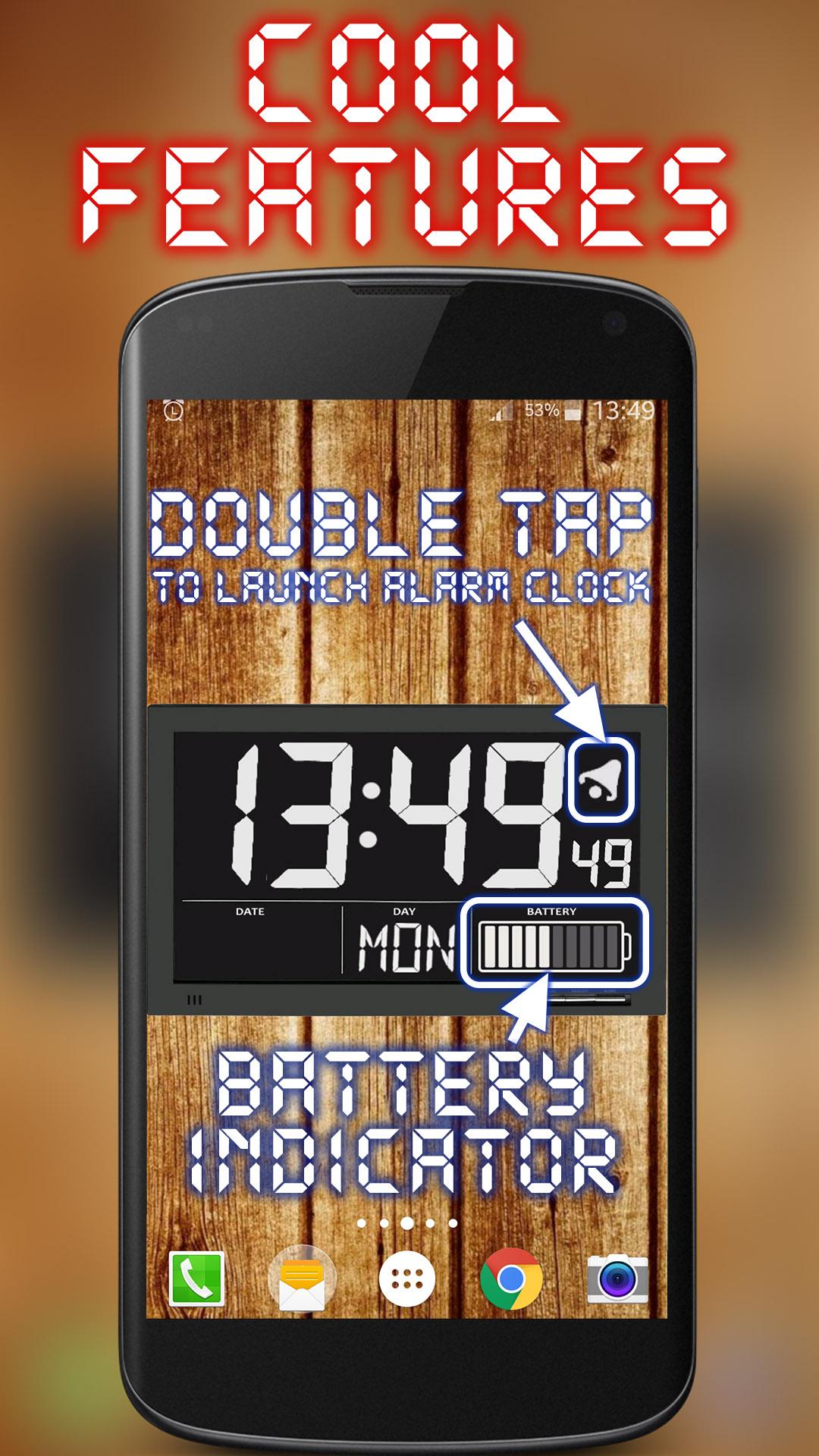 اسکرین شات 2 برنامه Battery Saving Digital Clocks
