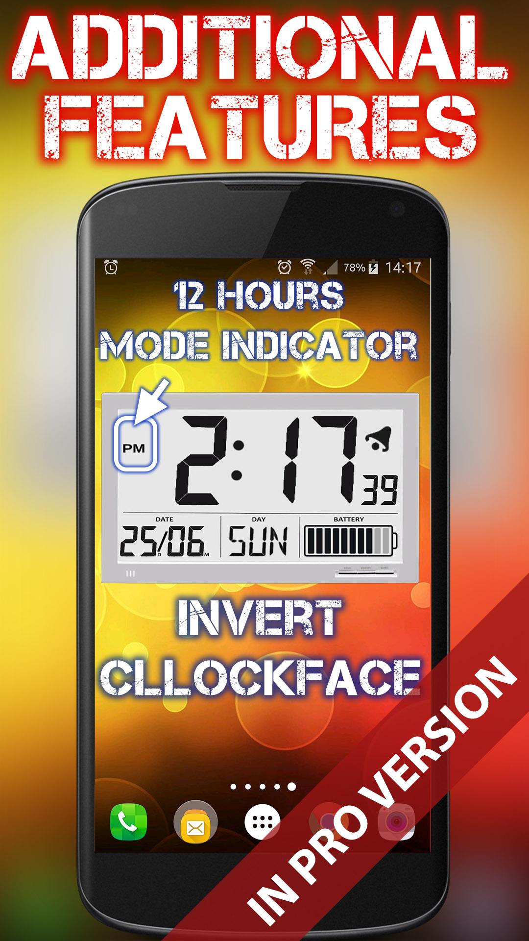 اسکرین شات 5 برنامه Battery Saving Digital Clocks