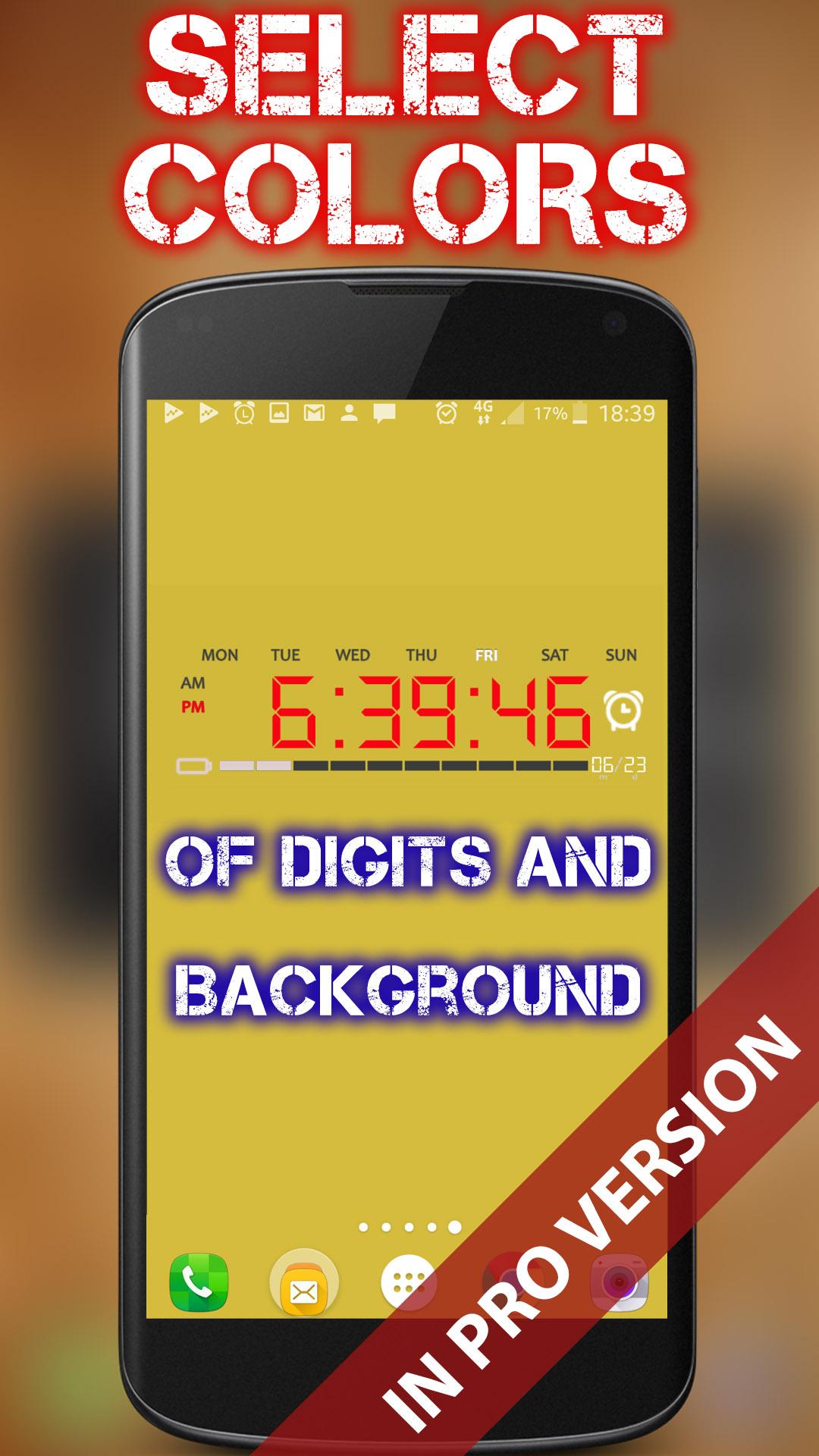 اسکرین شات 6 برنامه Battery Saving Digital Clocks