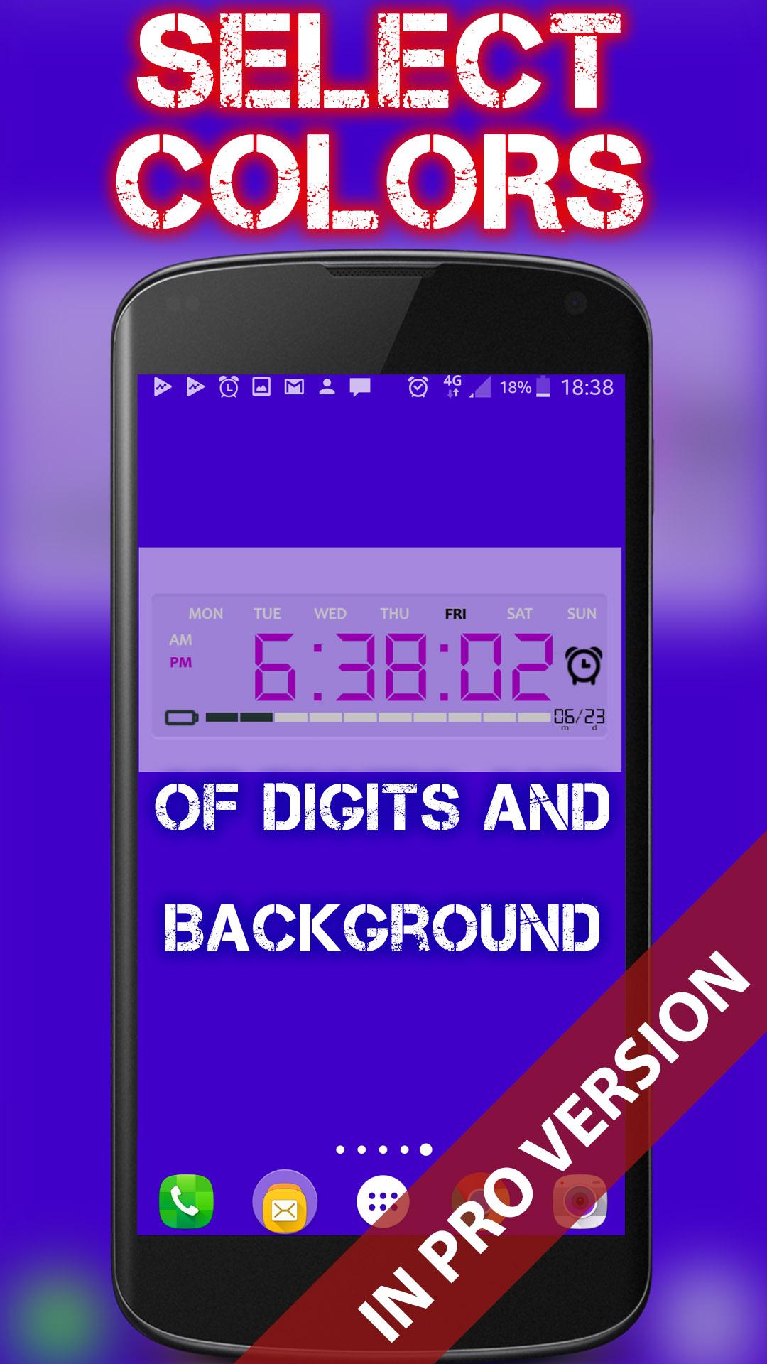 اسکرین شات 8 برنامه Battery Saving Digital Clocks