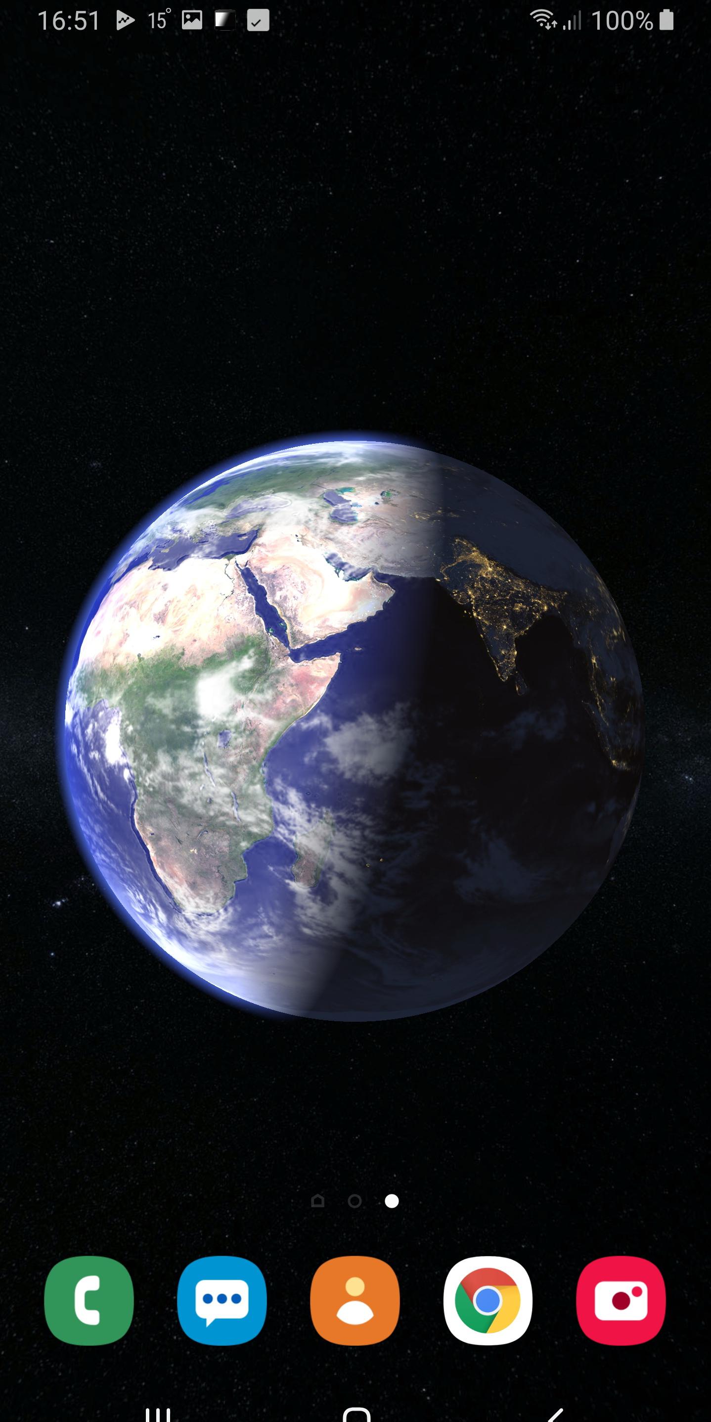 اسکرین شات 1 برنامه Earth Planet 3D Live Wallpaper
