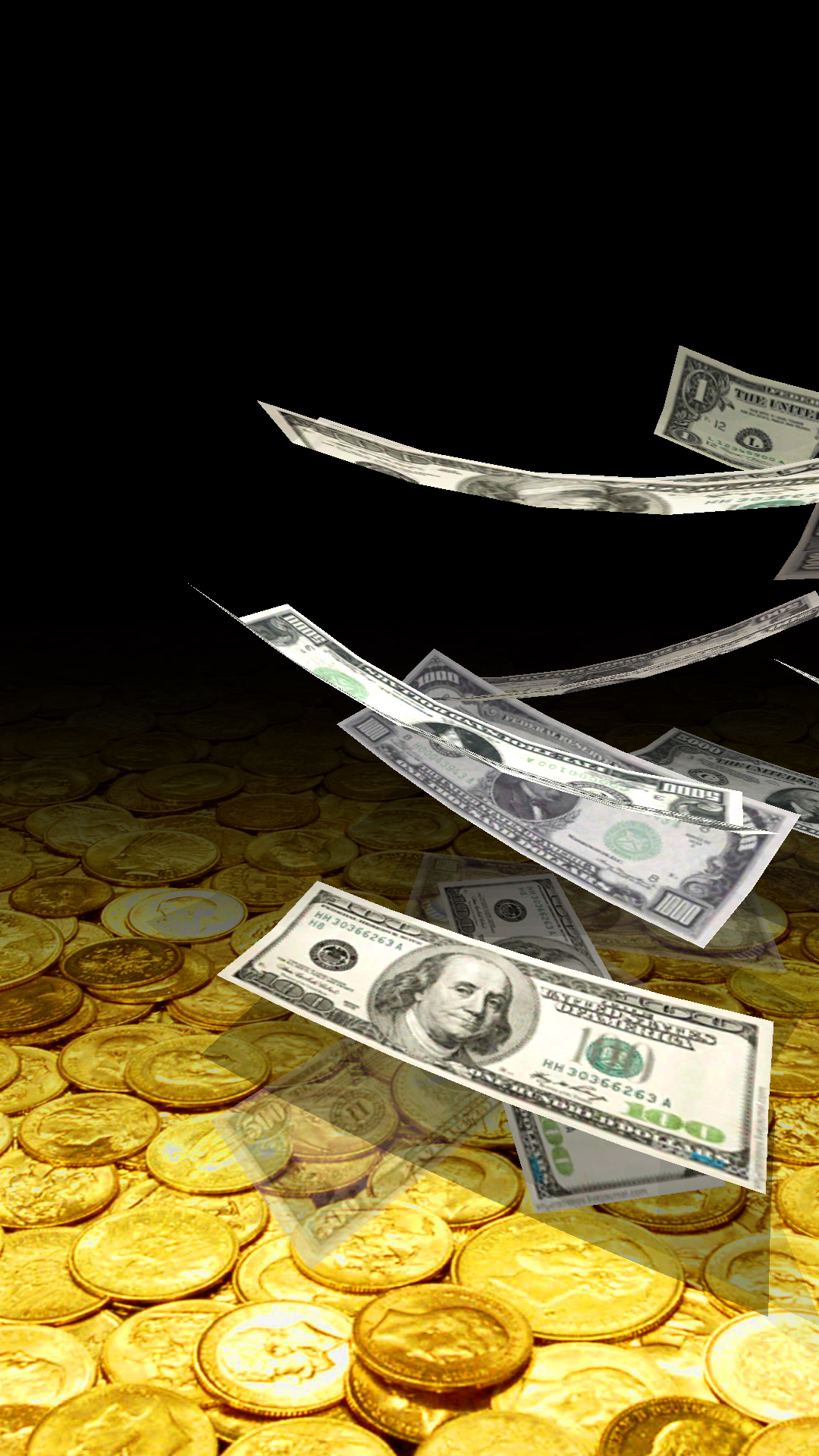 اسکرین شات 4 برنامه Falling Money Live Wallpaper