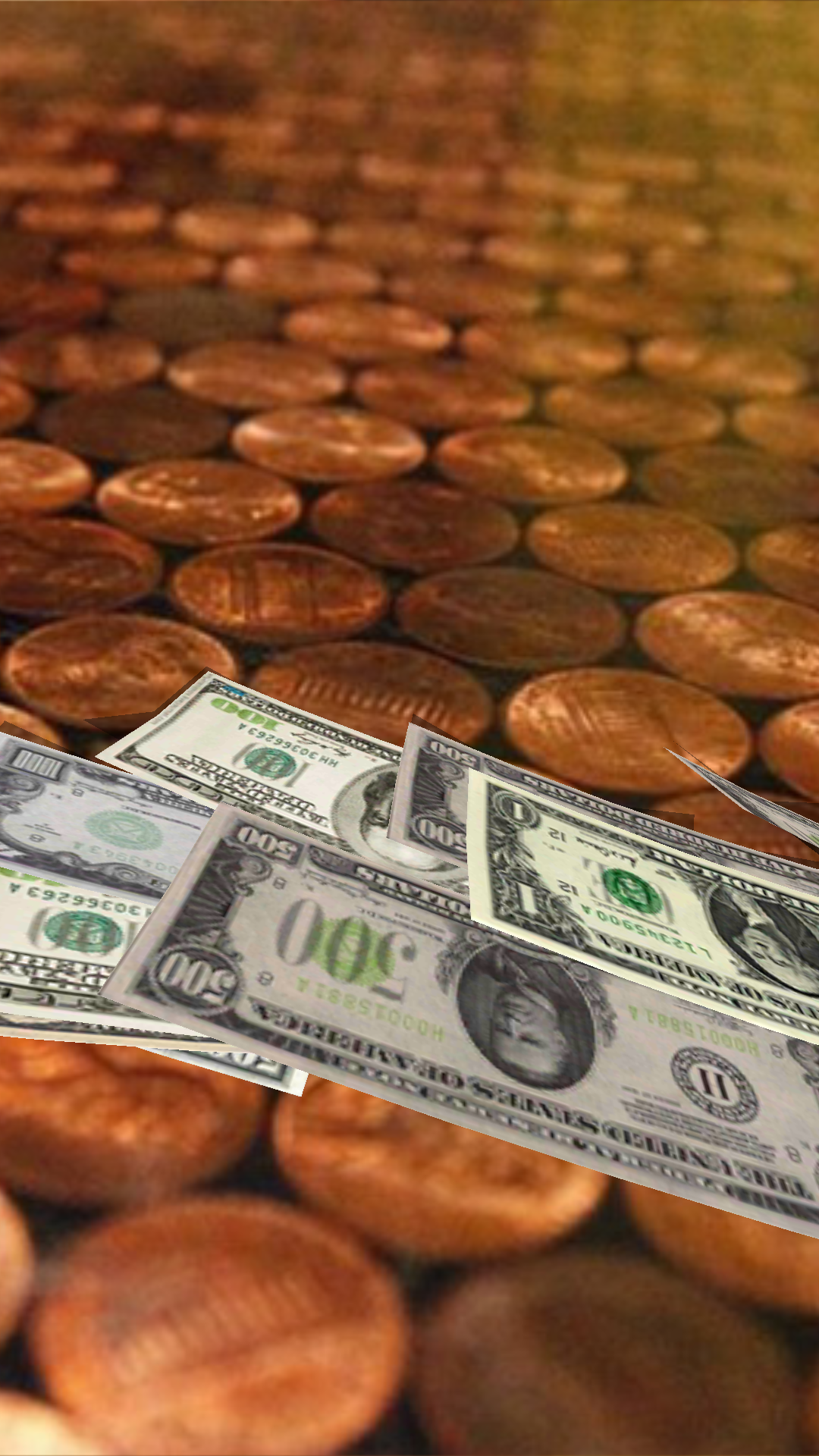 اسکرین شات 5 برنامه Falling Money Live Wallpaper