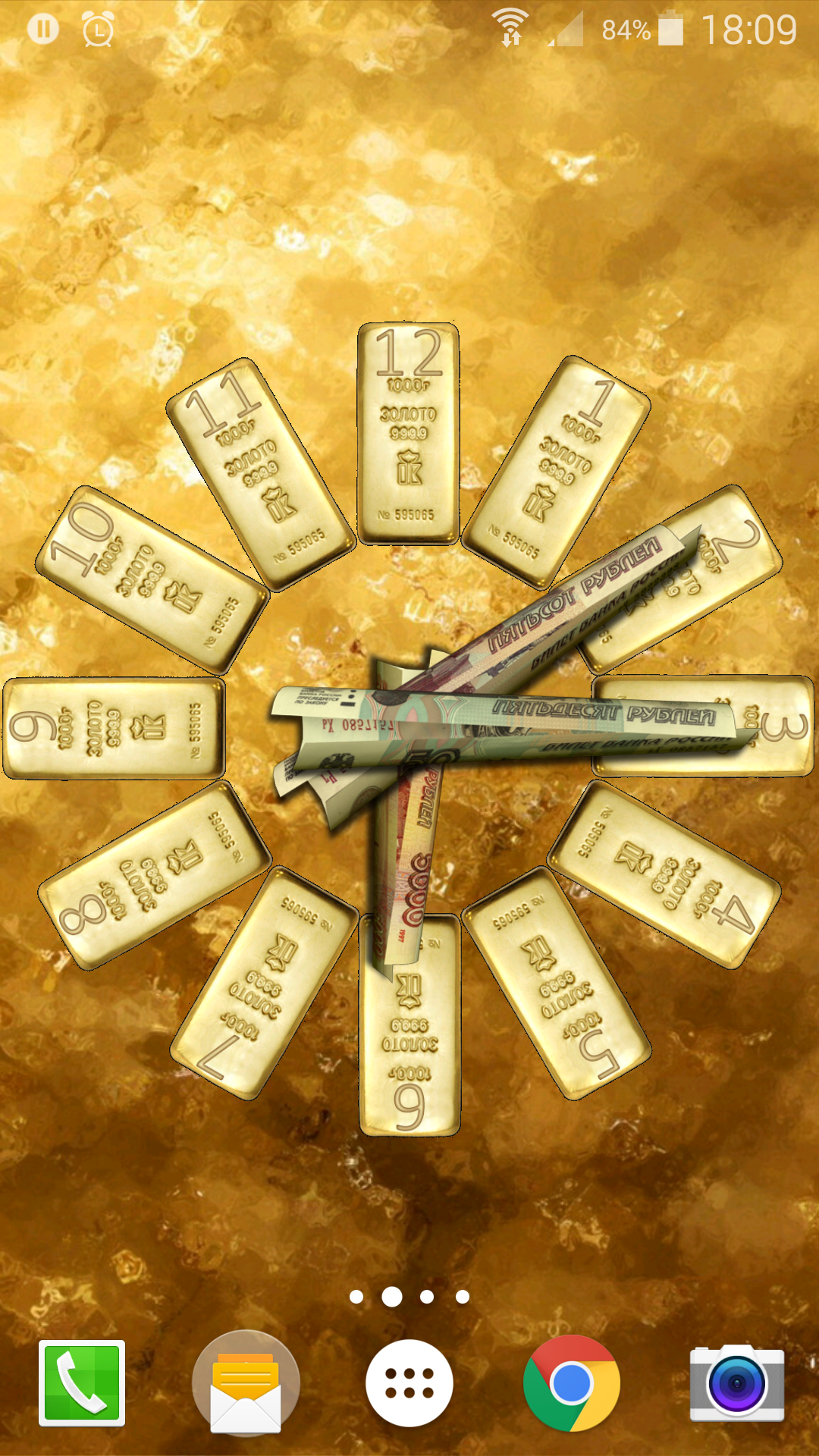 اسکرین شات 5 برنامه Money Clocks Live Wallpaper