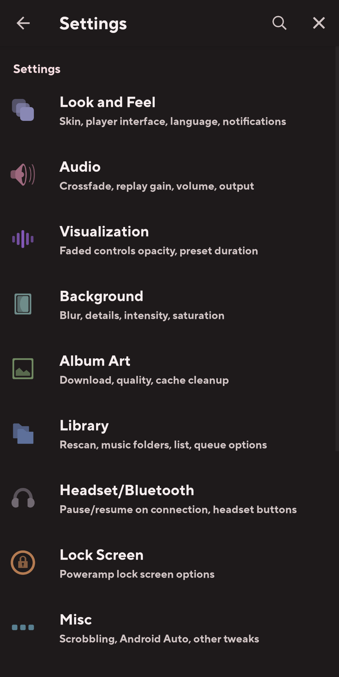 اسکرین شات 8 برنامه Poweramp: Music Player (Trial)