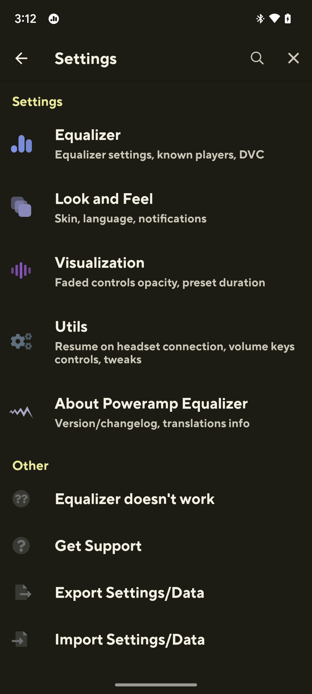 اسکرین شات 6 برنامه Poweramp Equalizer