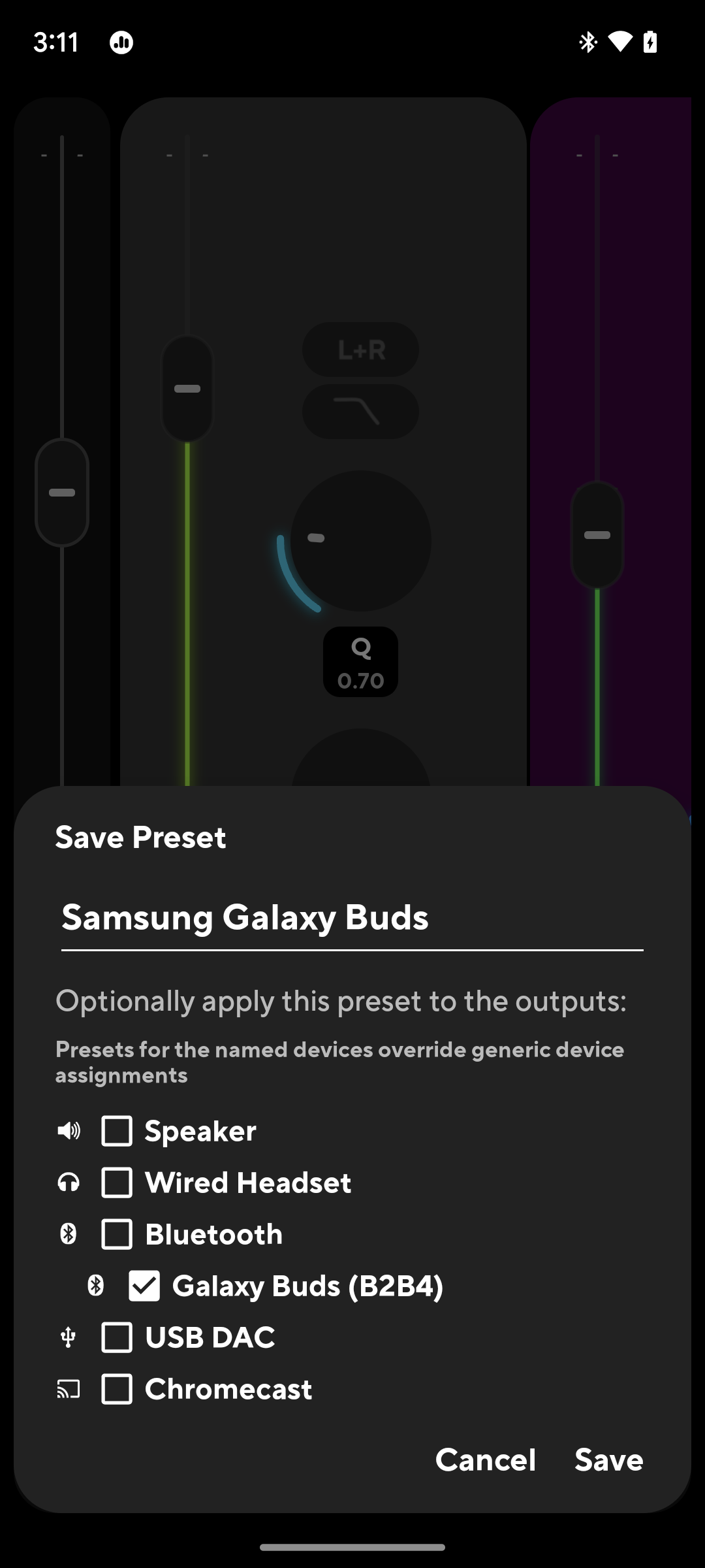 اسکرین شات 5 برنامه Poweramp Equalizer