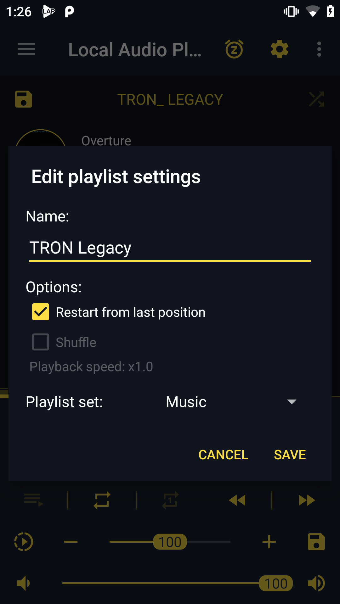 اسکرین شات 4 برنامه LAP - Light Audio Music Player