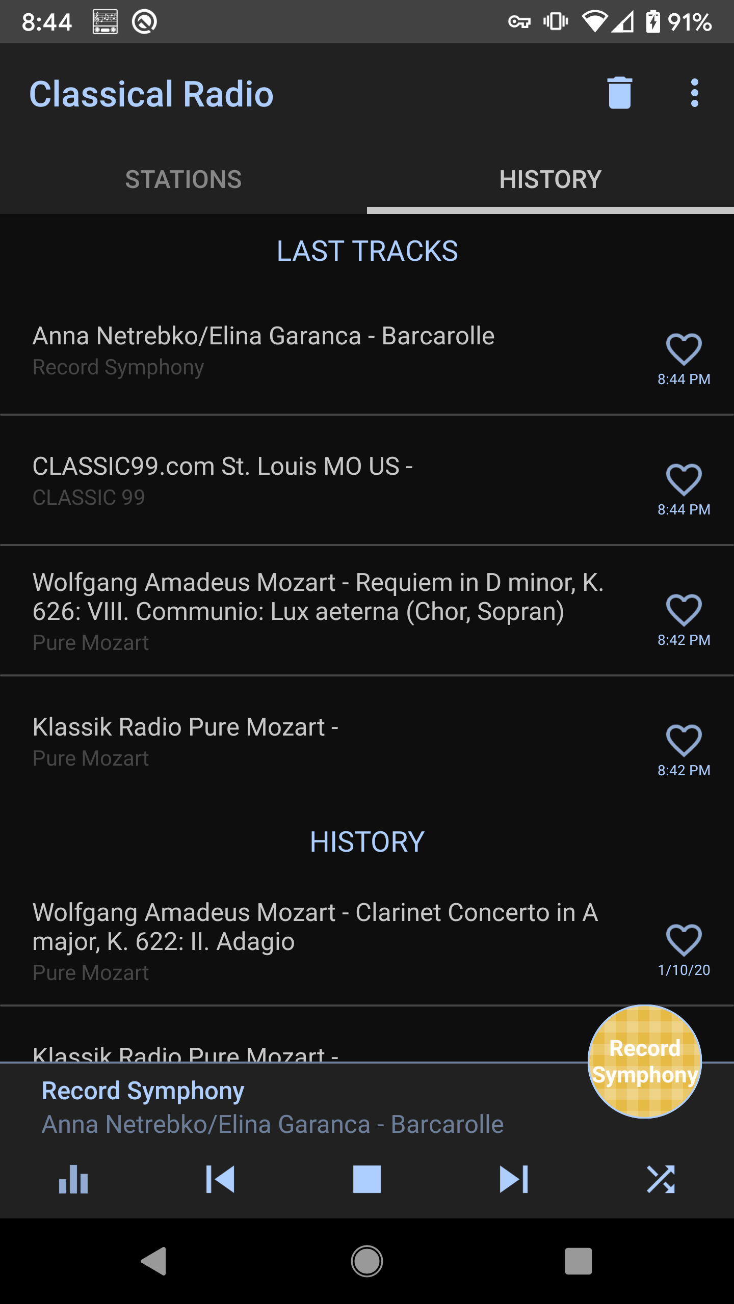 اسکرین شات 4 برنامه Classical Music Radio