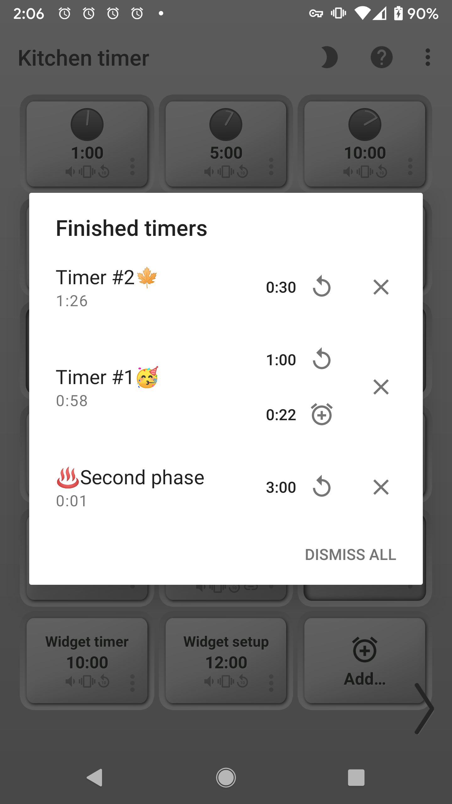 اسکرین شات 5 برنامه Kitchen Multi-Timer