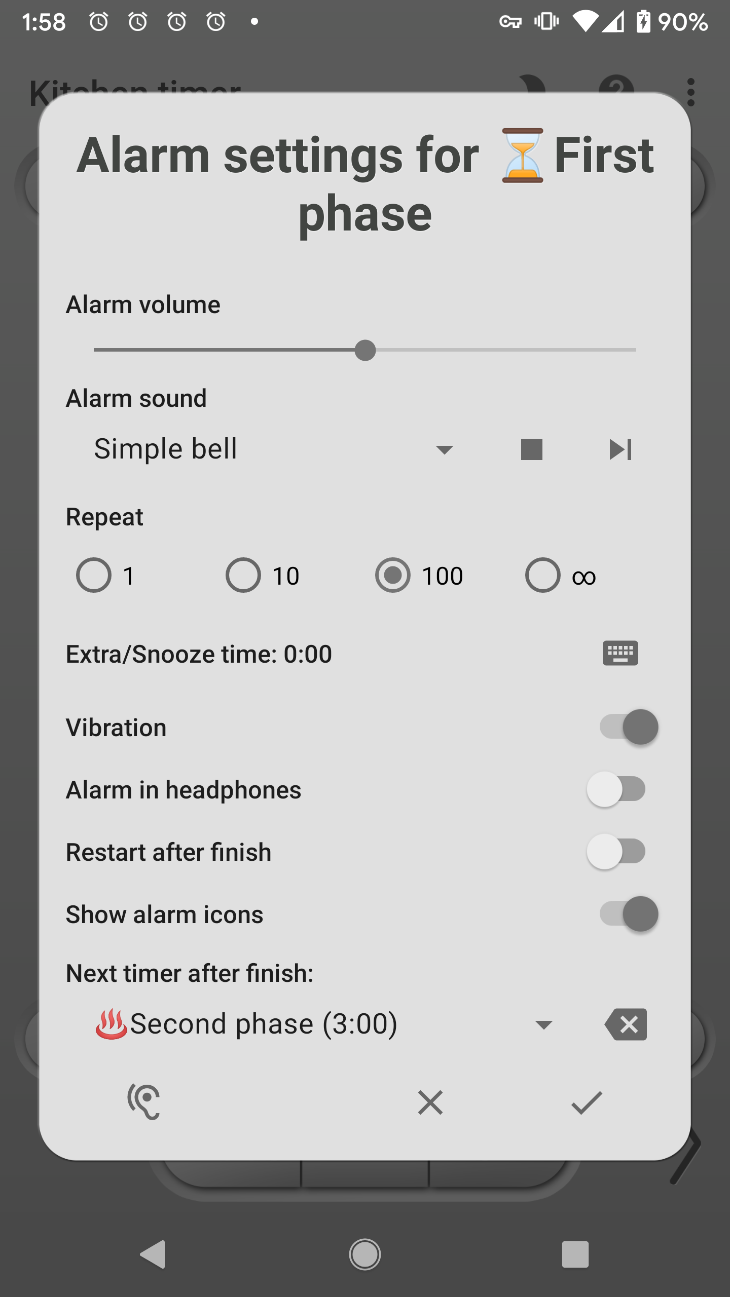 اسکرین شات 3 برنامه Kitchen Multi-Timer