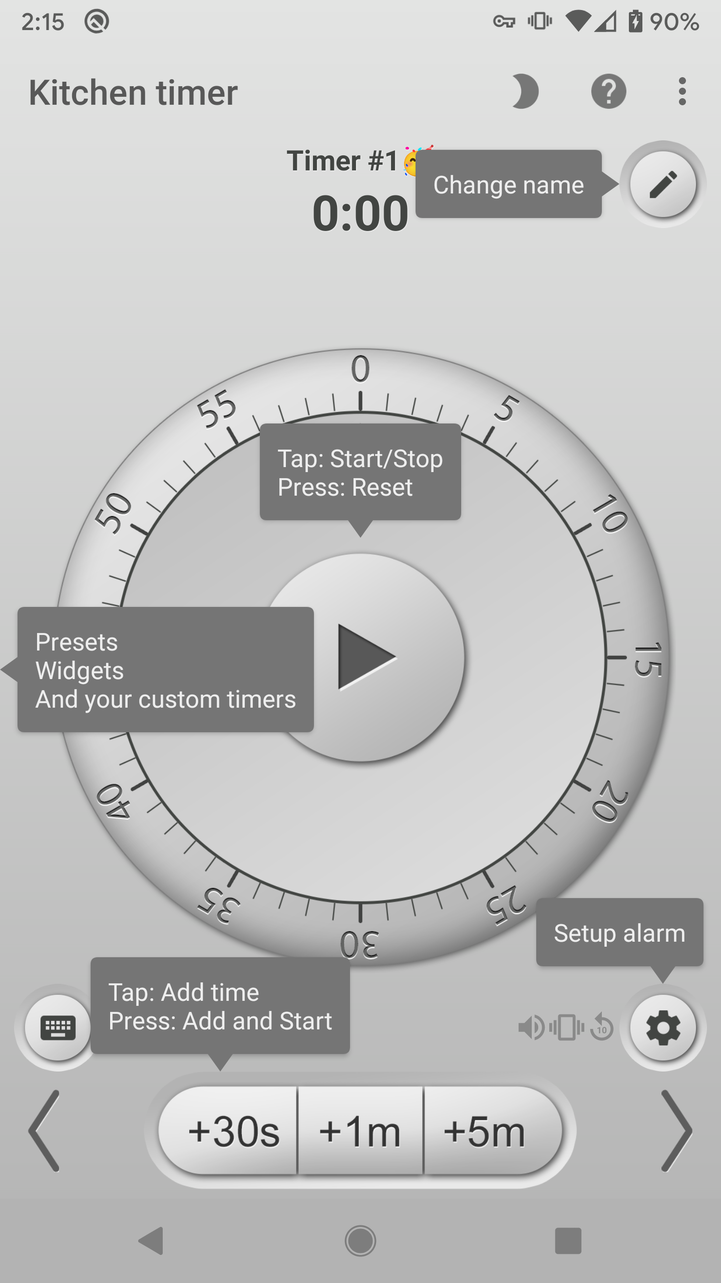اسکرین شات 1 برنامه Kitchen Multi-Timer