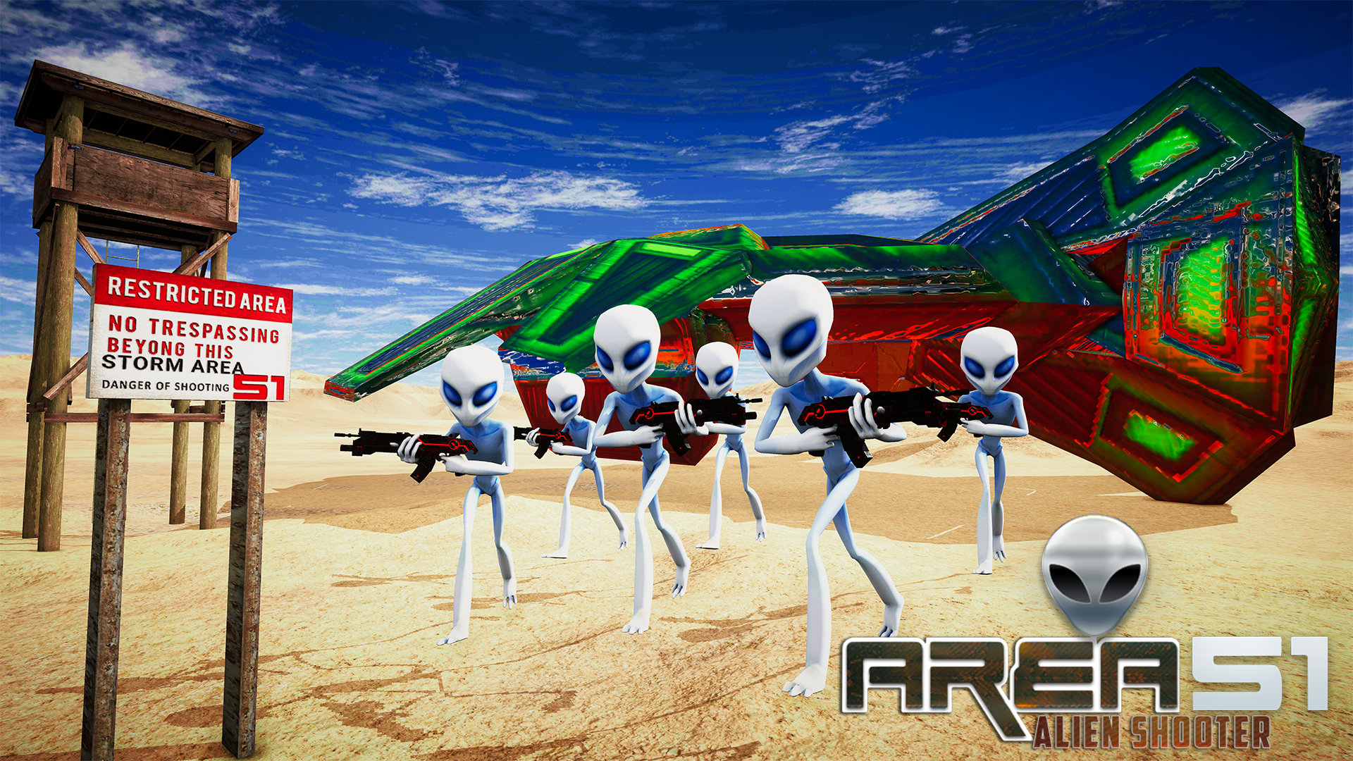 اسکرین شات 4 بازی Area 51 Alien Shooter Games