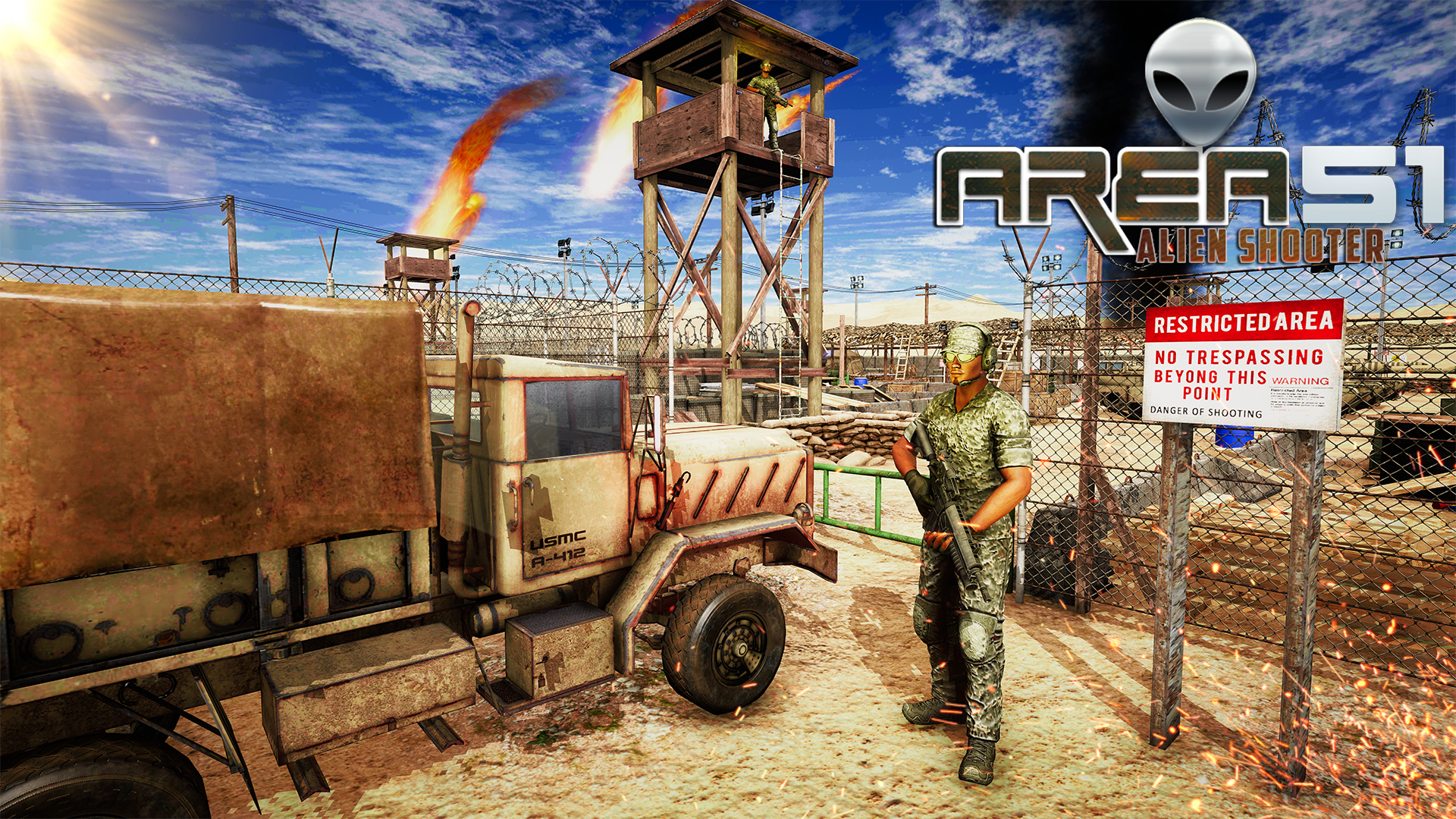 اسکرین شات 2 بازی Area 51 Alien Shooter Games
