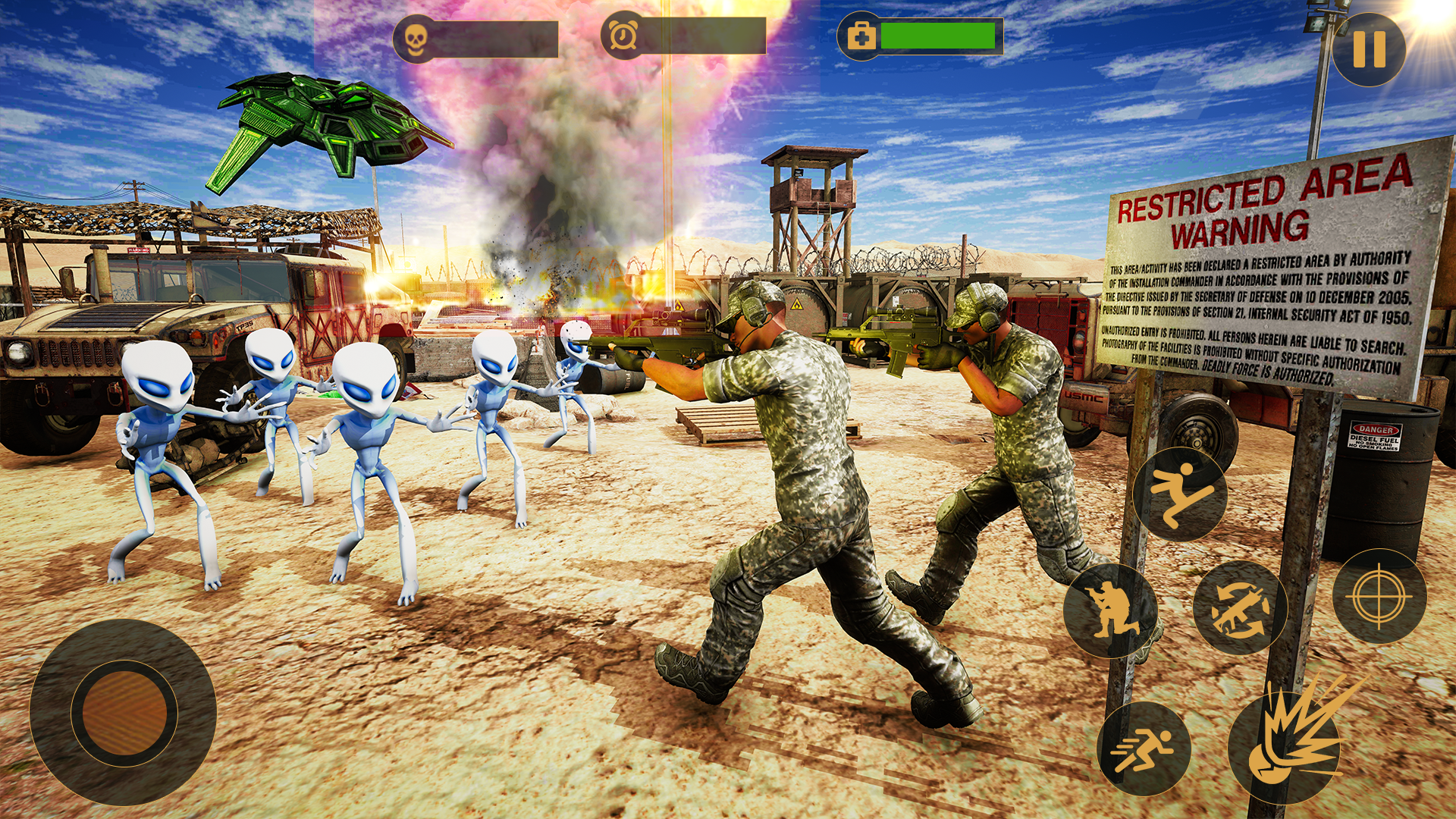 اسکرین شات 3 بازی Area 51 Alien Shooter Games