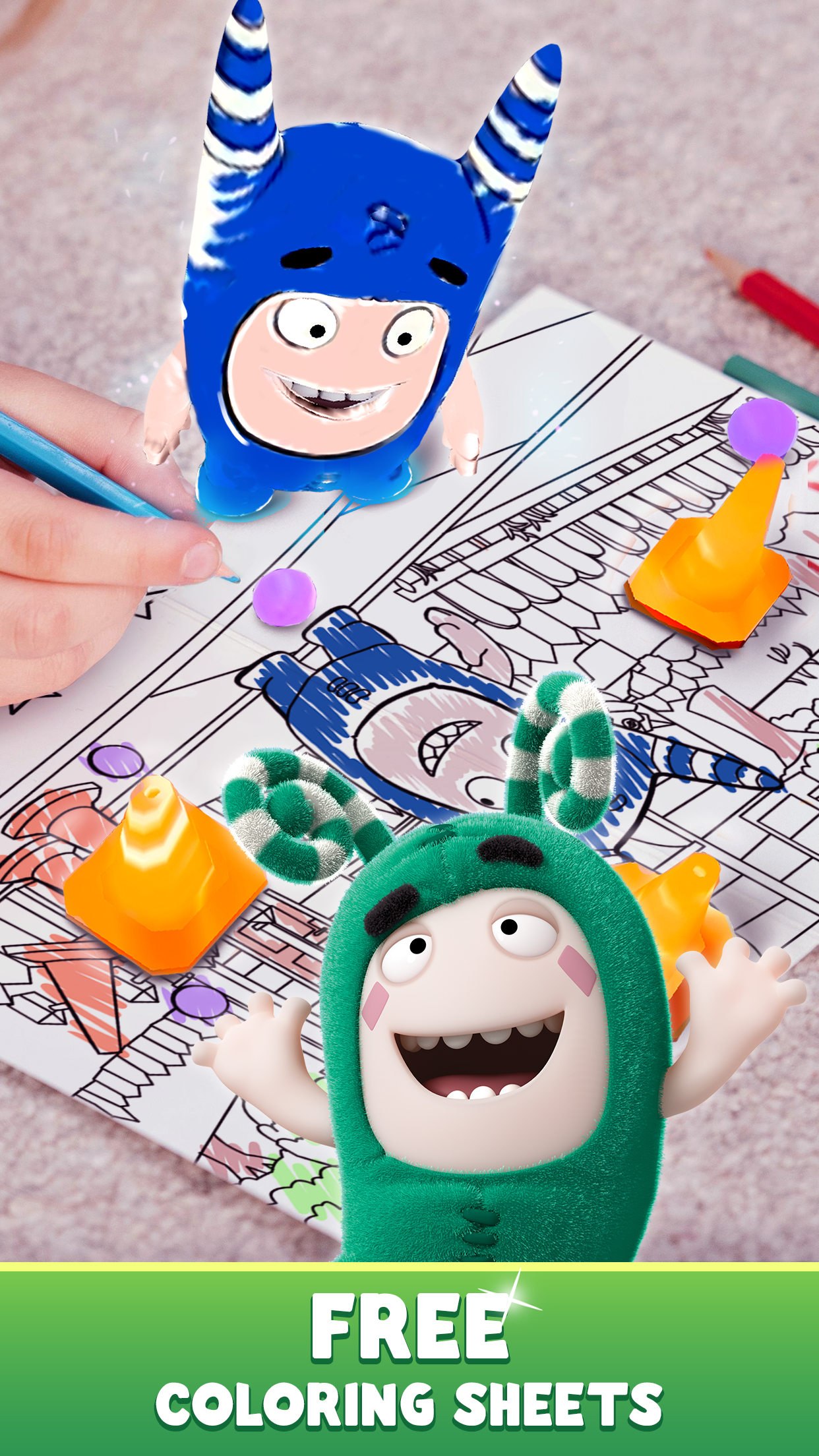 اسکرین شات 2 بازی Oddbods Live Coloring (AR)