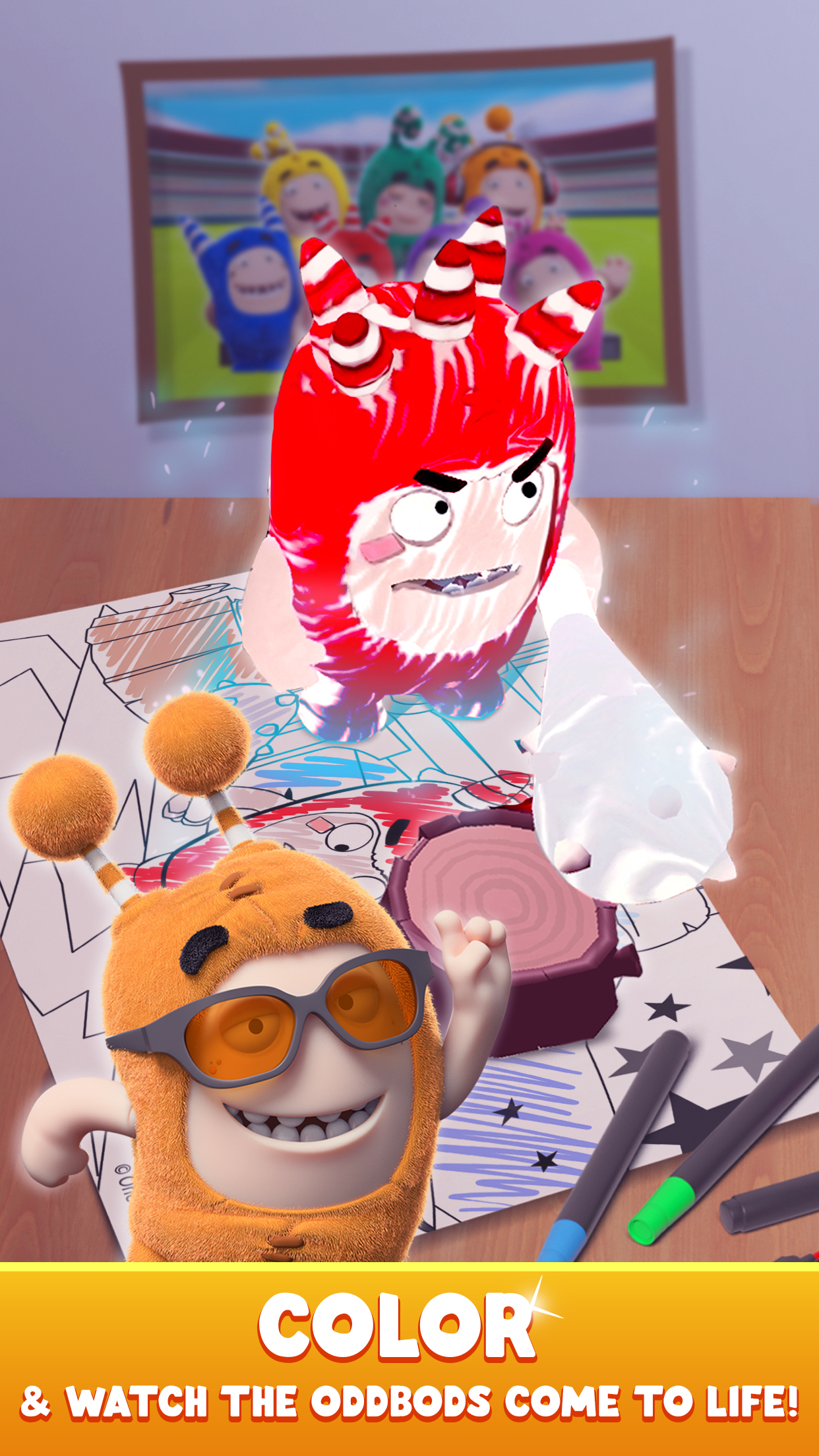 اسکرین شات 1 بازی Oddbods Live Coloring (AR)