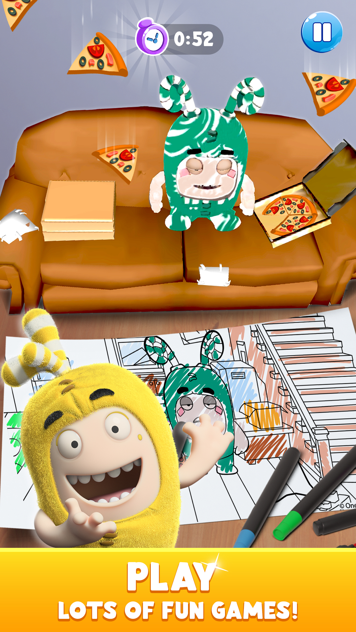اسکرین شات 3 بازی Oddbods Live Coloring (AR)