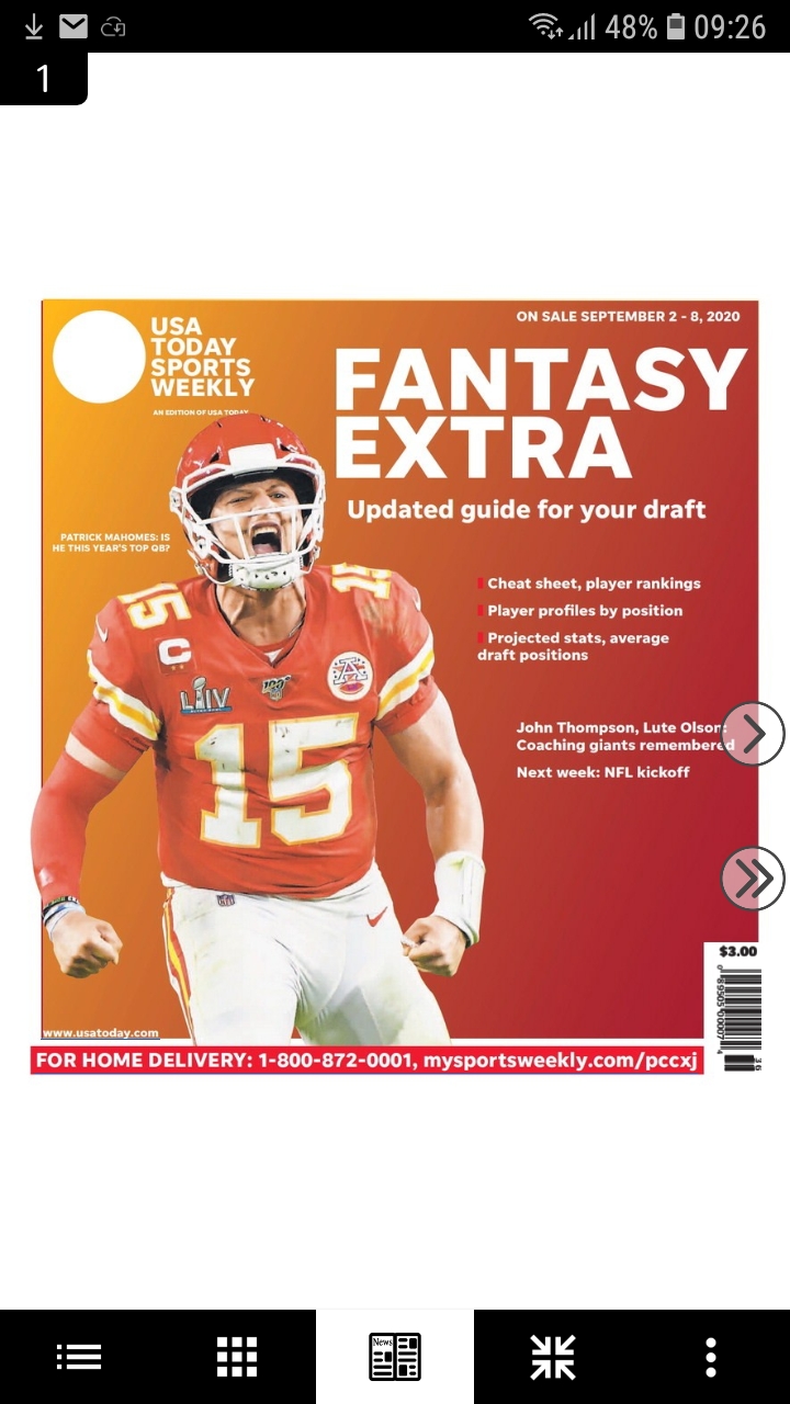 اسکرین شات 1 برنامه USA TODAY Sports Weekly