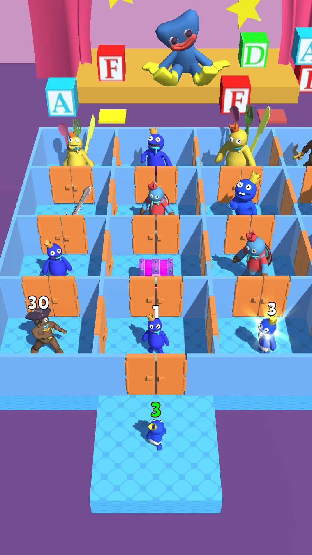 اسکرین شات 1 بازی Rainbow Monster - Room Maze