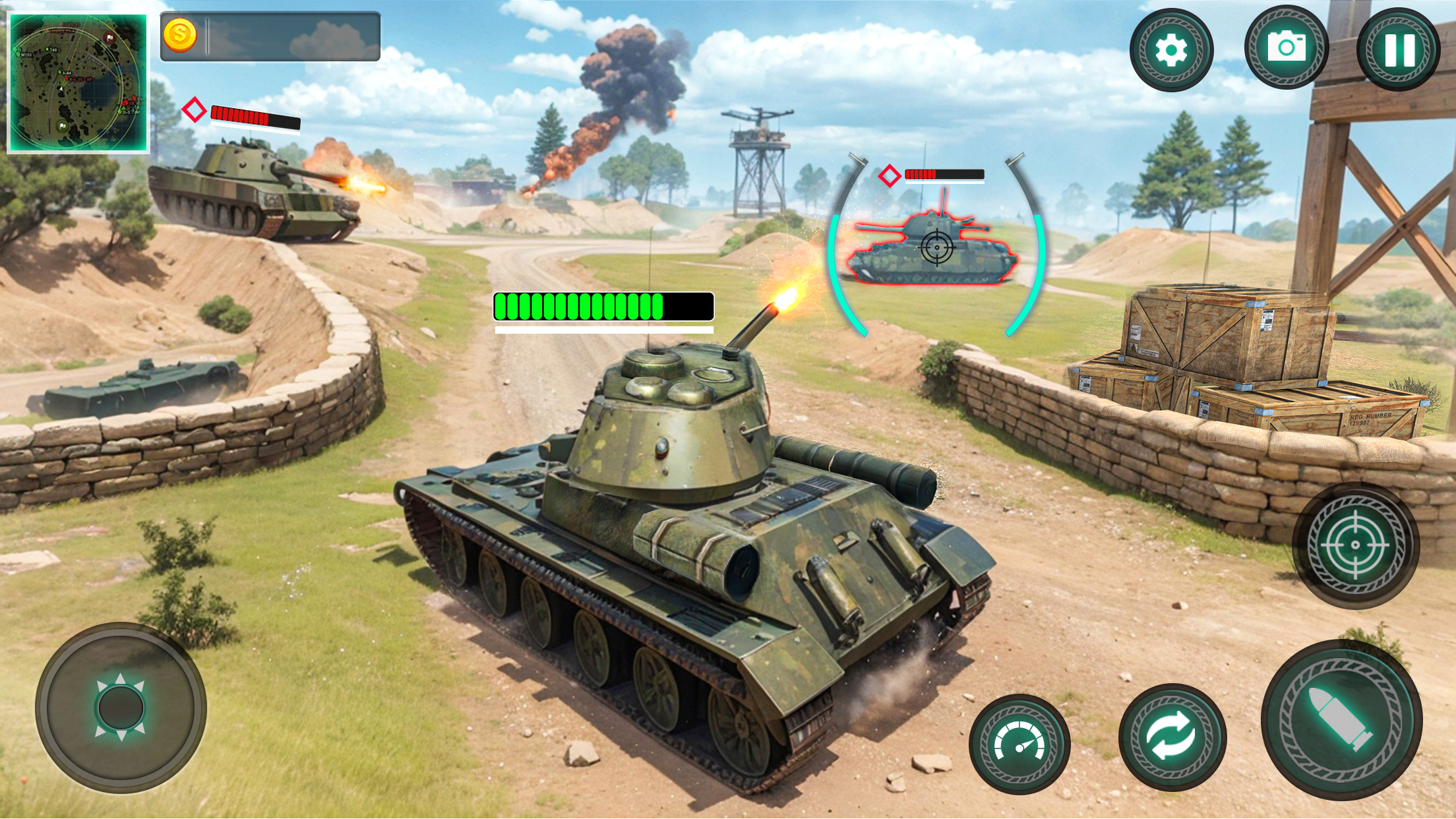 اسکرین شات 3 بازی Military Tank War Machine Sim