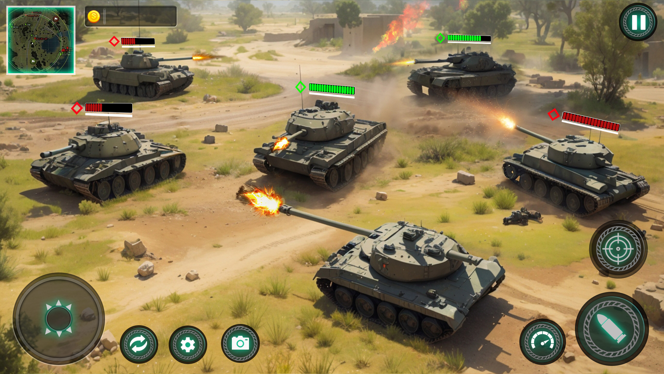 اسکرین شات 1 بازی Military Tank War Machine Sim