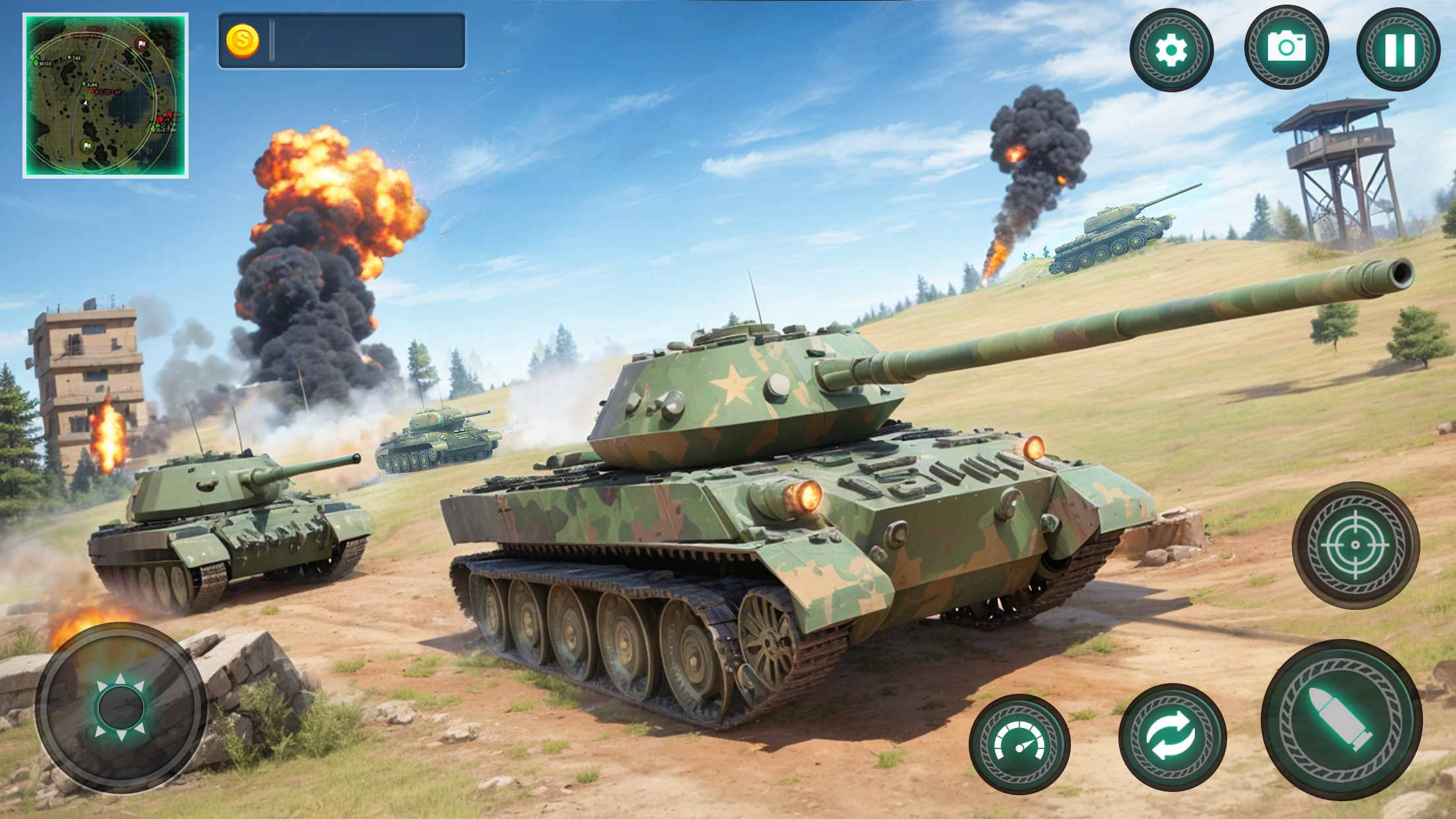 اسکرین شات 2 بازی Military Tank War Machine Sim