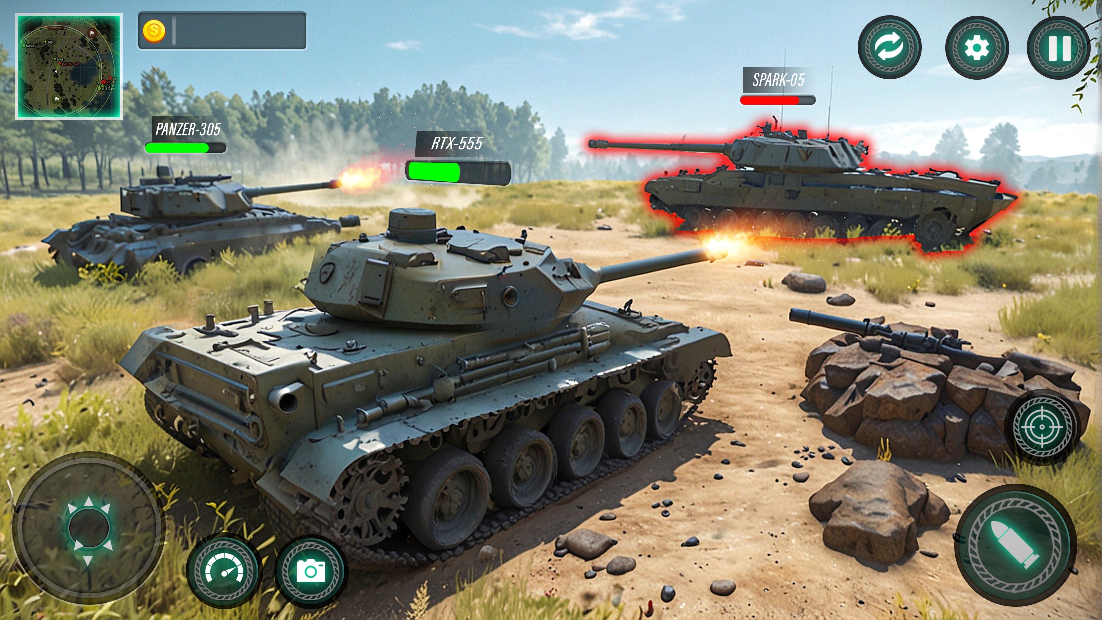 اسکرین شات 5 بازی Military Tank War Machine Sim