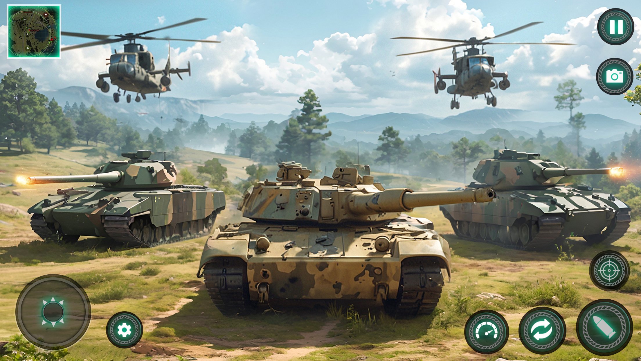 اسکرین شات 4 بازی Military Tank War Machine Sim
