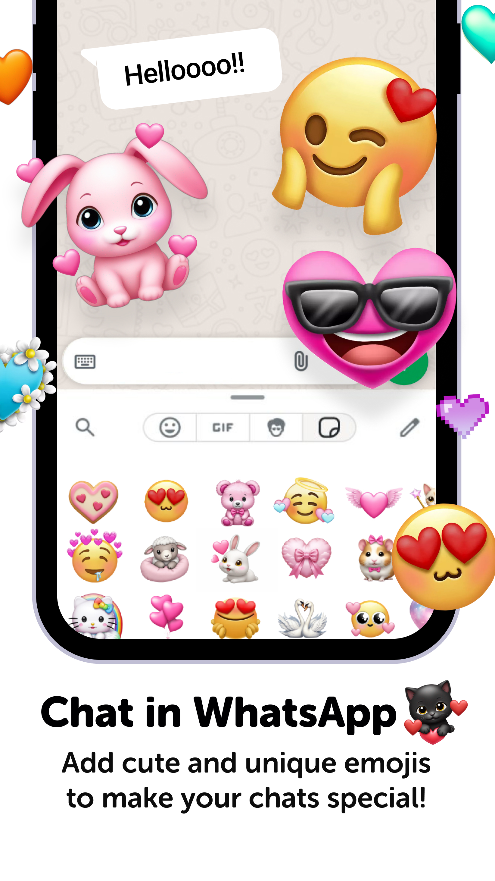 اسکرین شات 4 برنامه Emoji Up genmoji sticker maker