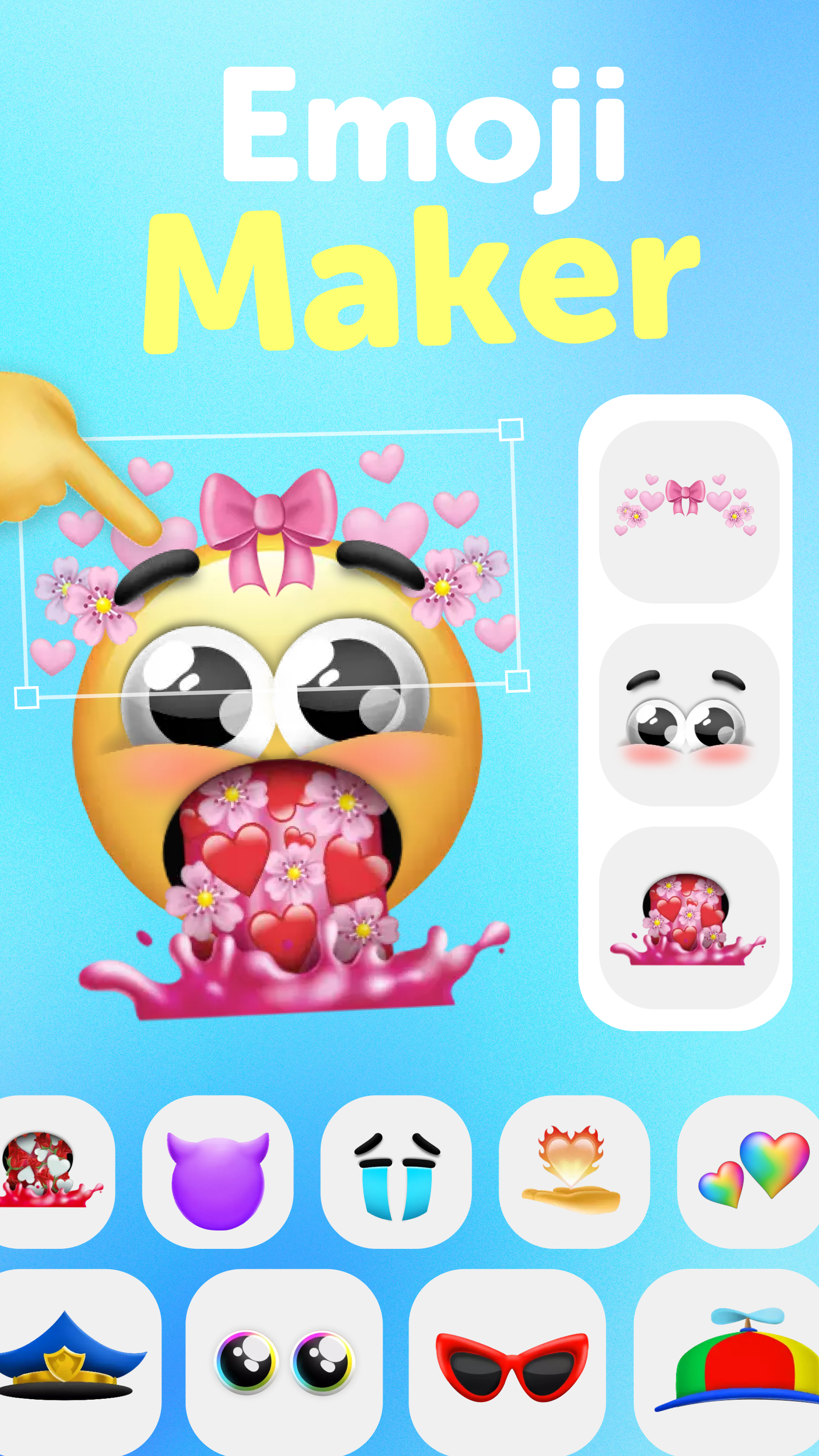 اسکرین شات 1 برنامه Emoji Up genmoji sticker maker